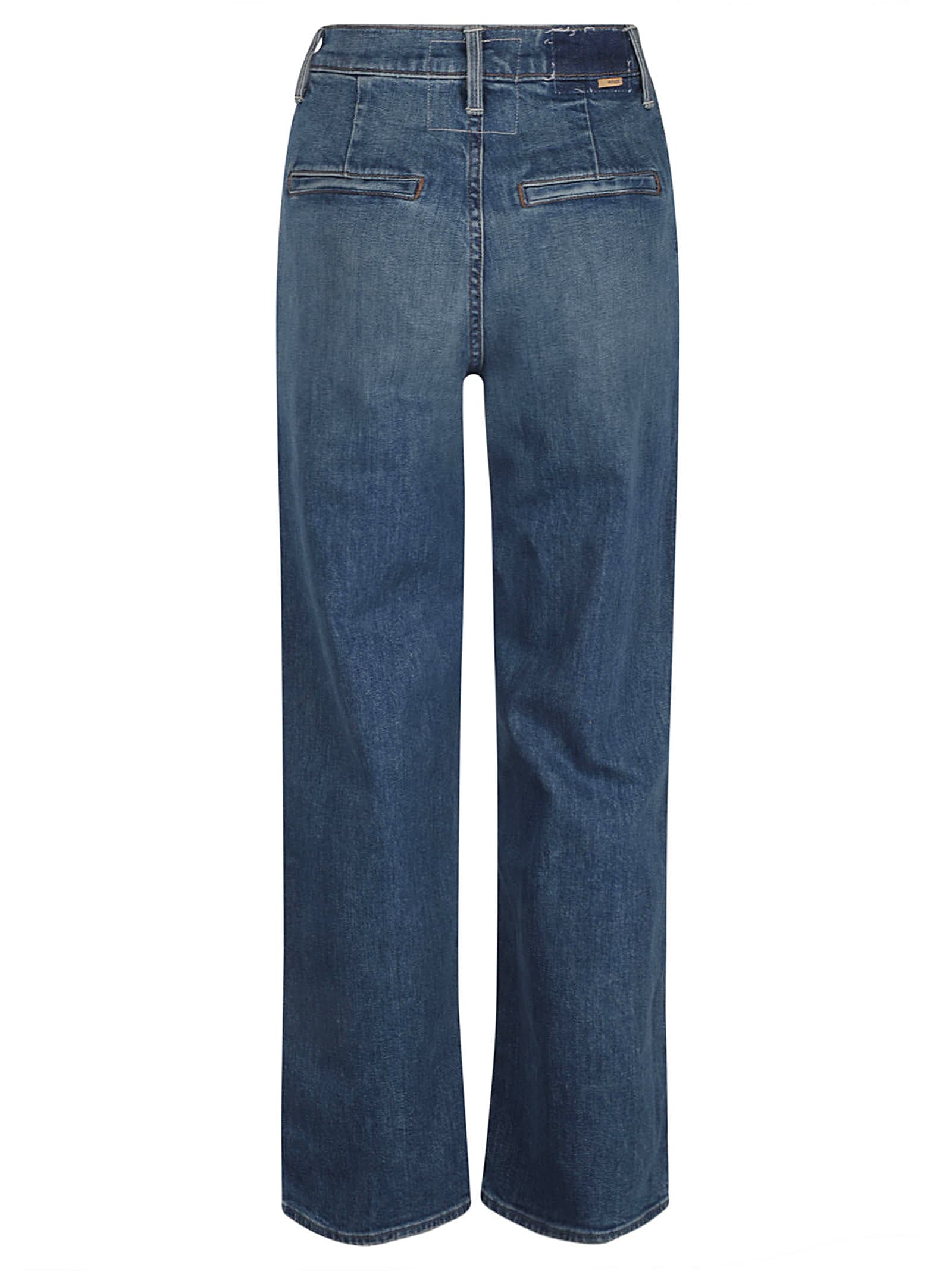 Shop Mother Straight Leg Plain Jeans In Flash Back