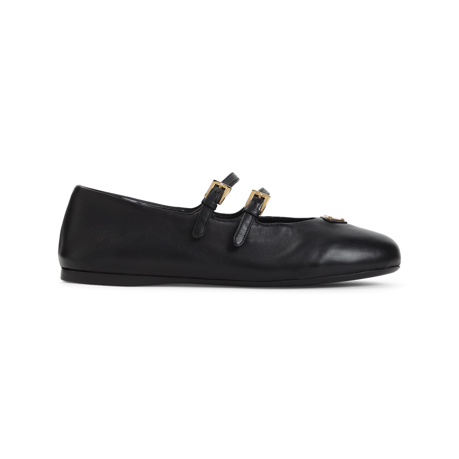 Prada Women Nappa Leather Ballerinas In Black