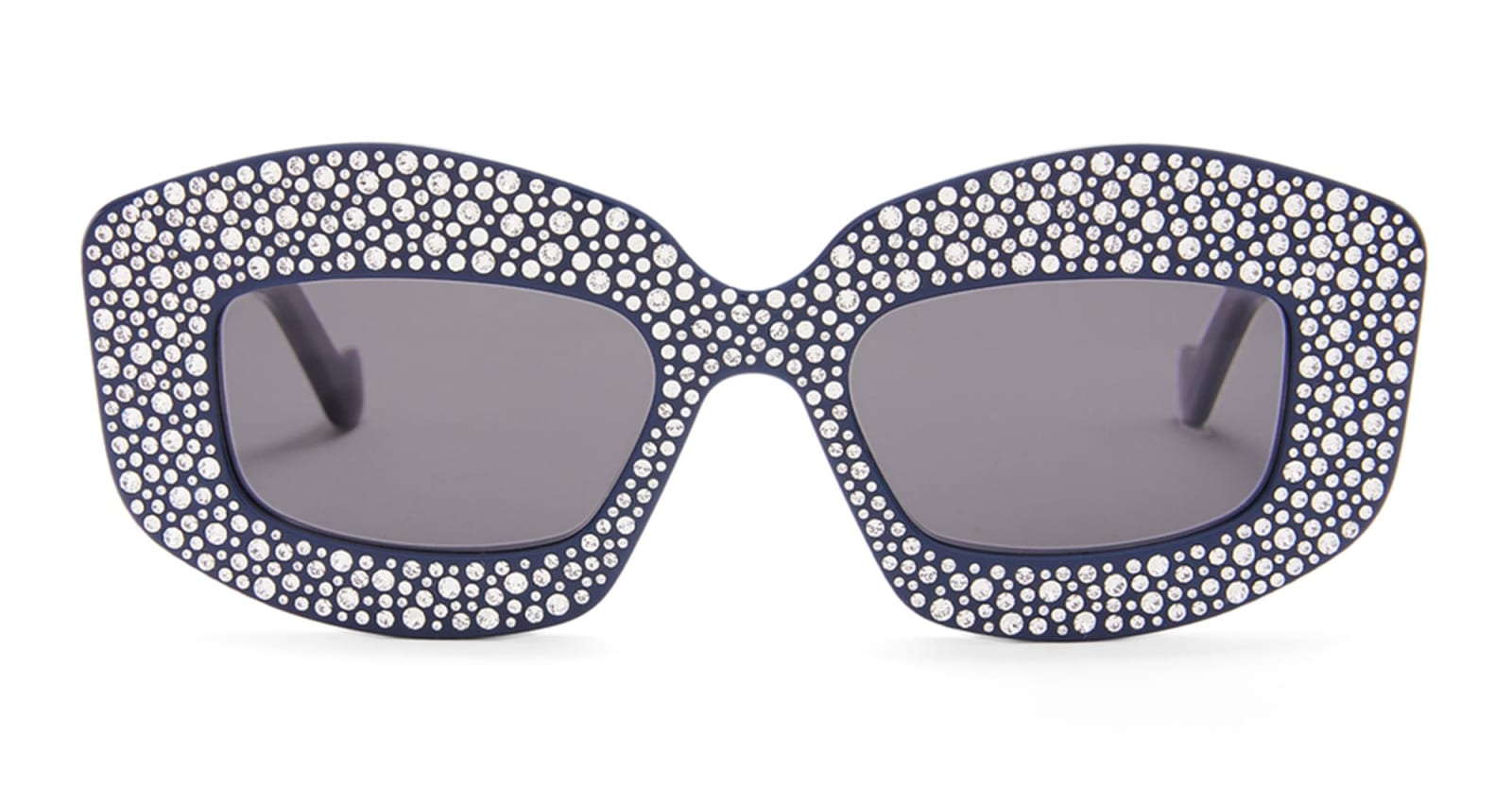 Shop Loewe Lw4114is - Navy Blue Sunglasses