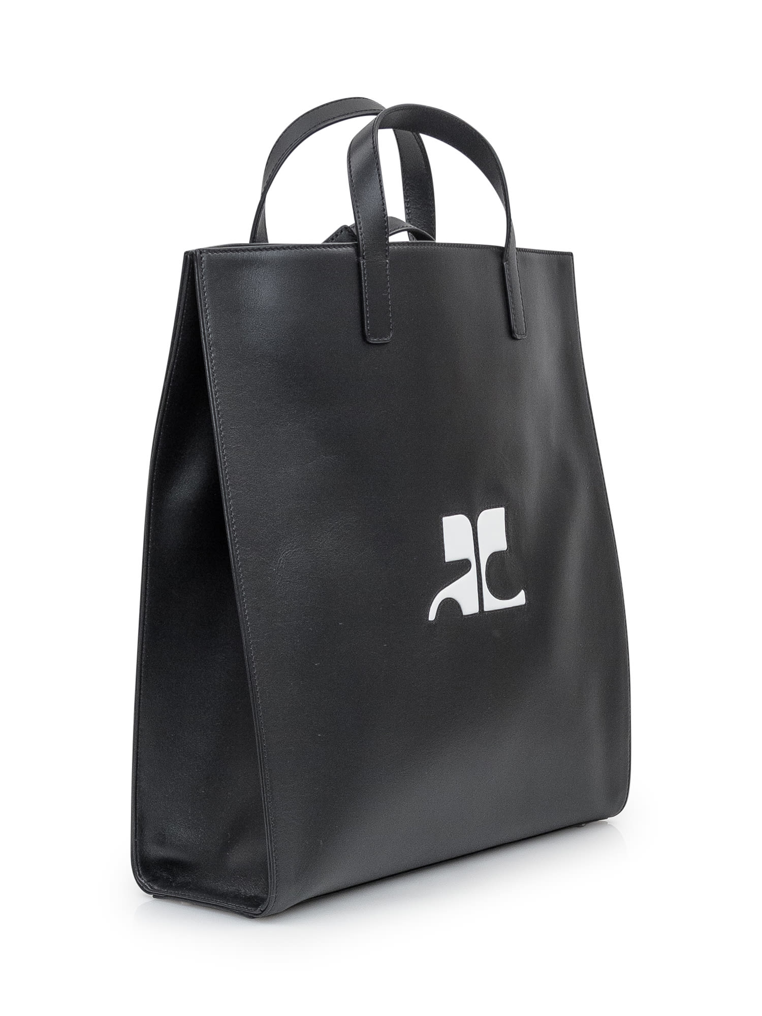 Shop Courrèges Tote Bag In Black