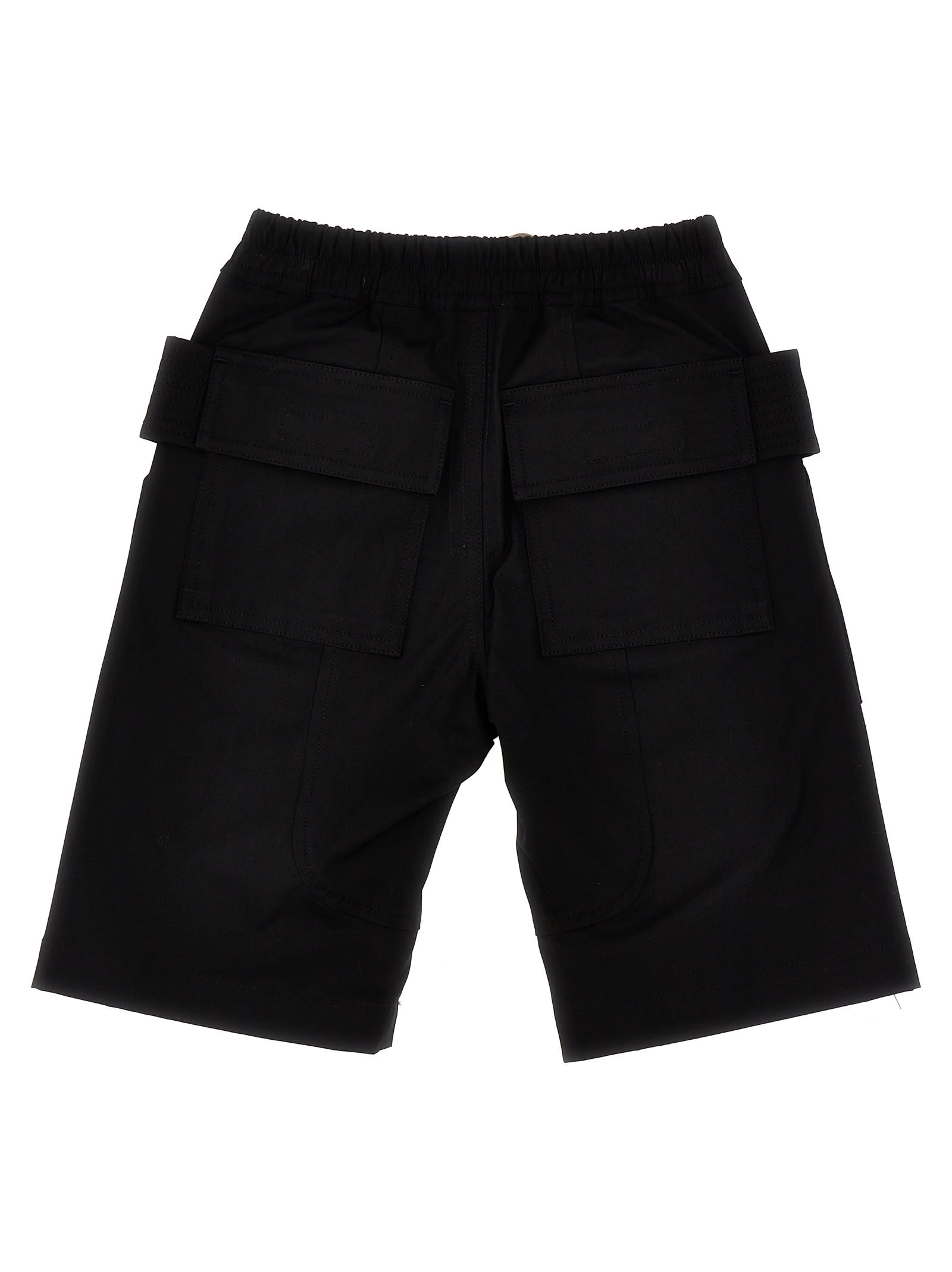 Shop Rick Owens Creatch Cargo Pods Bermuda Shorts In Black
