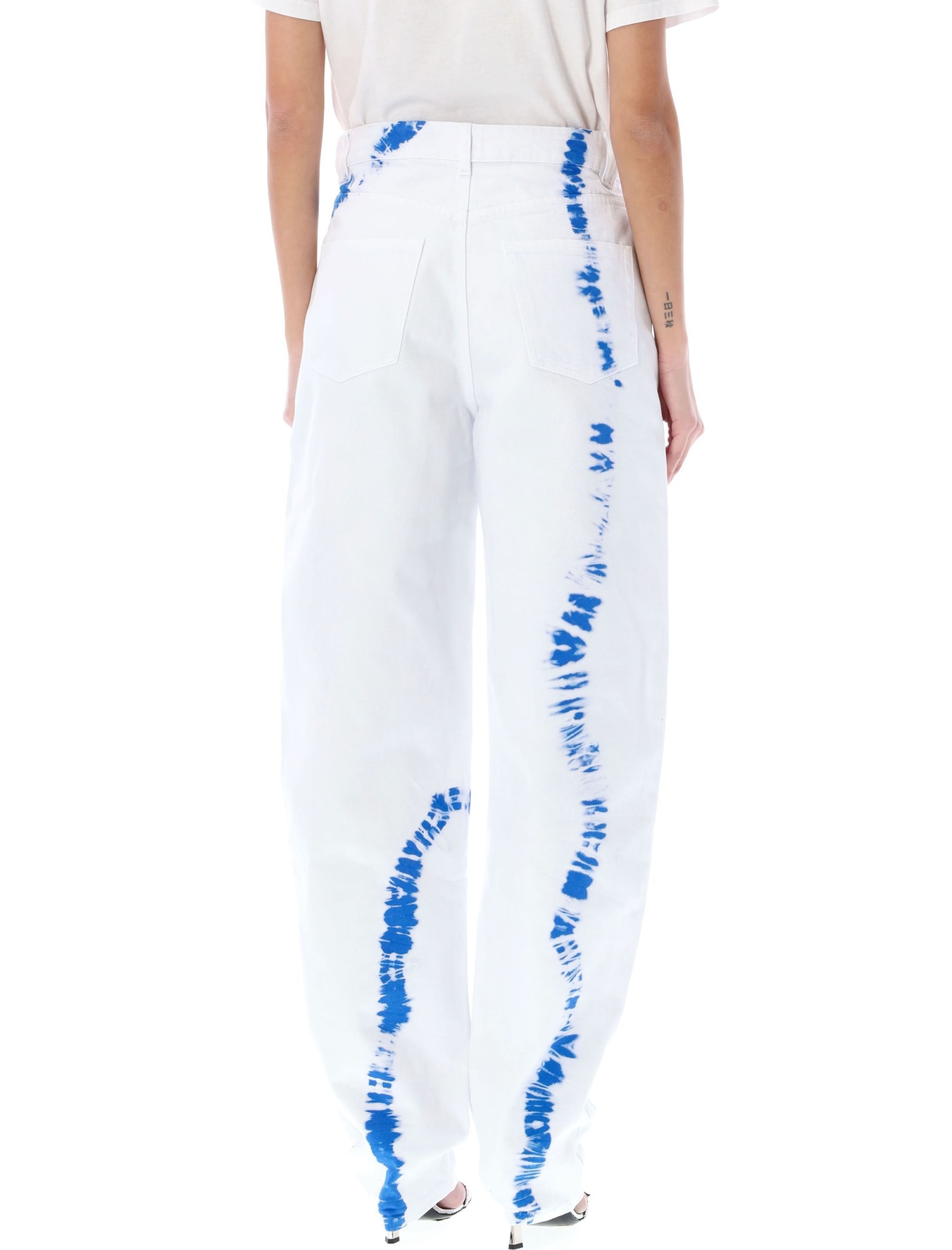 Shop Rev The Phoenix Denim Jeans In White Tie Dye
