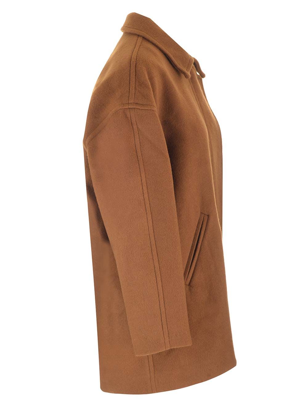 Shop Isabel Marant Evelyn Coat In Brown