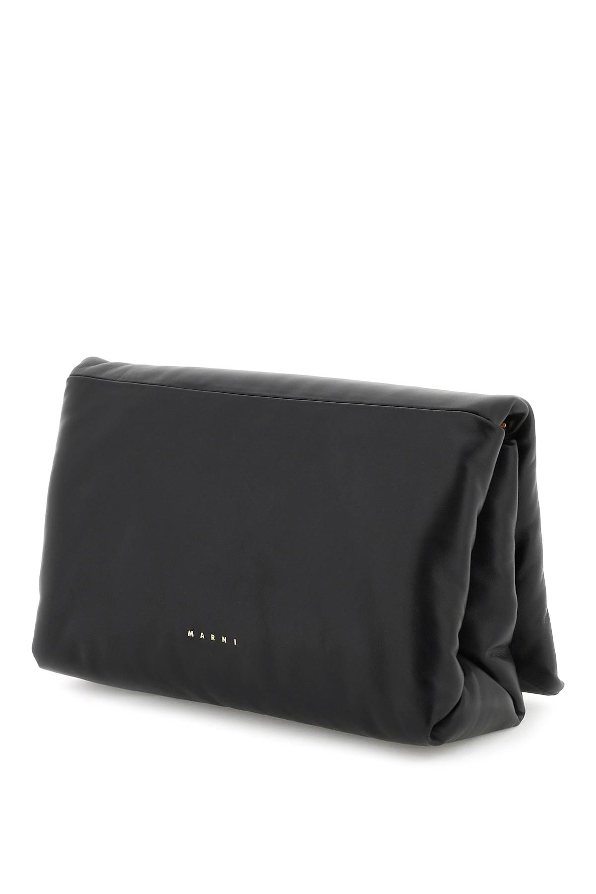 Marni Women Black Leather Prisma Shoulder Bag In Black