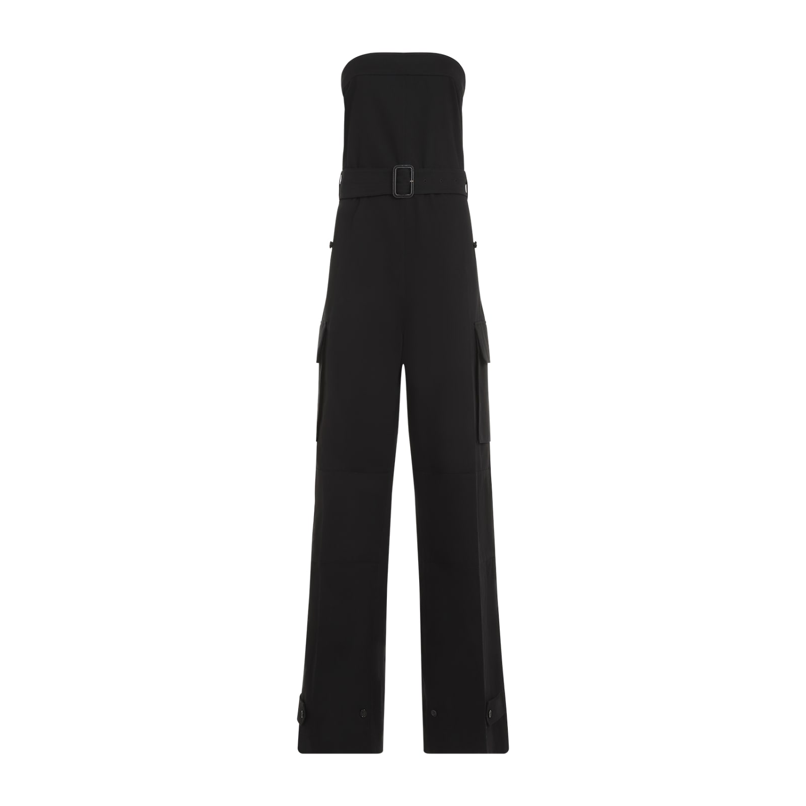 Shop Saint Laurent Jumpsuit In Noir