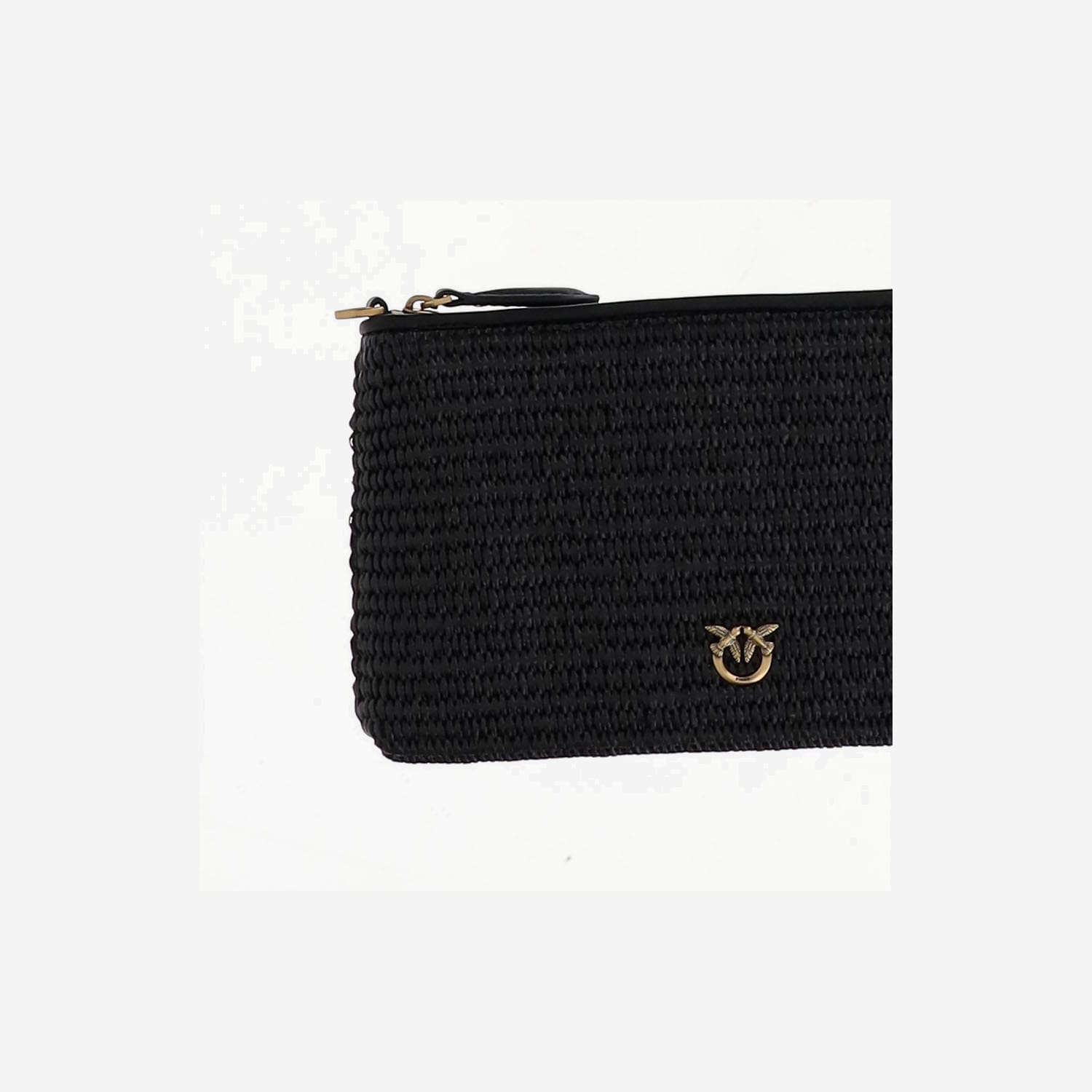 Pinko Flat Shoulder Bag Made Of Raffia
