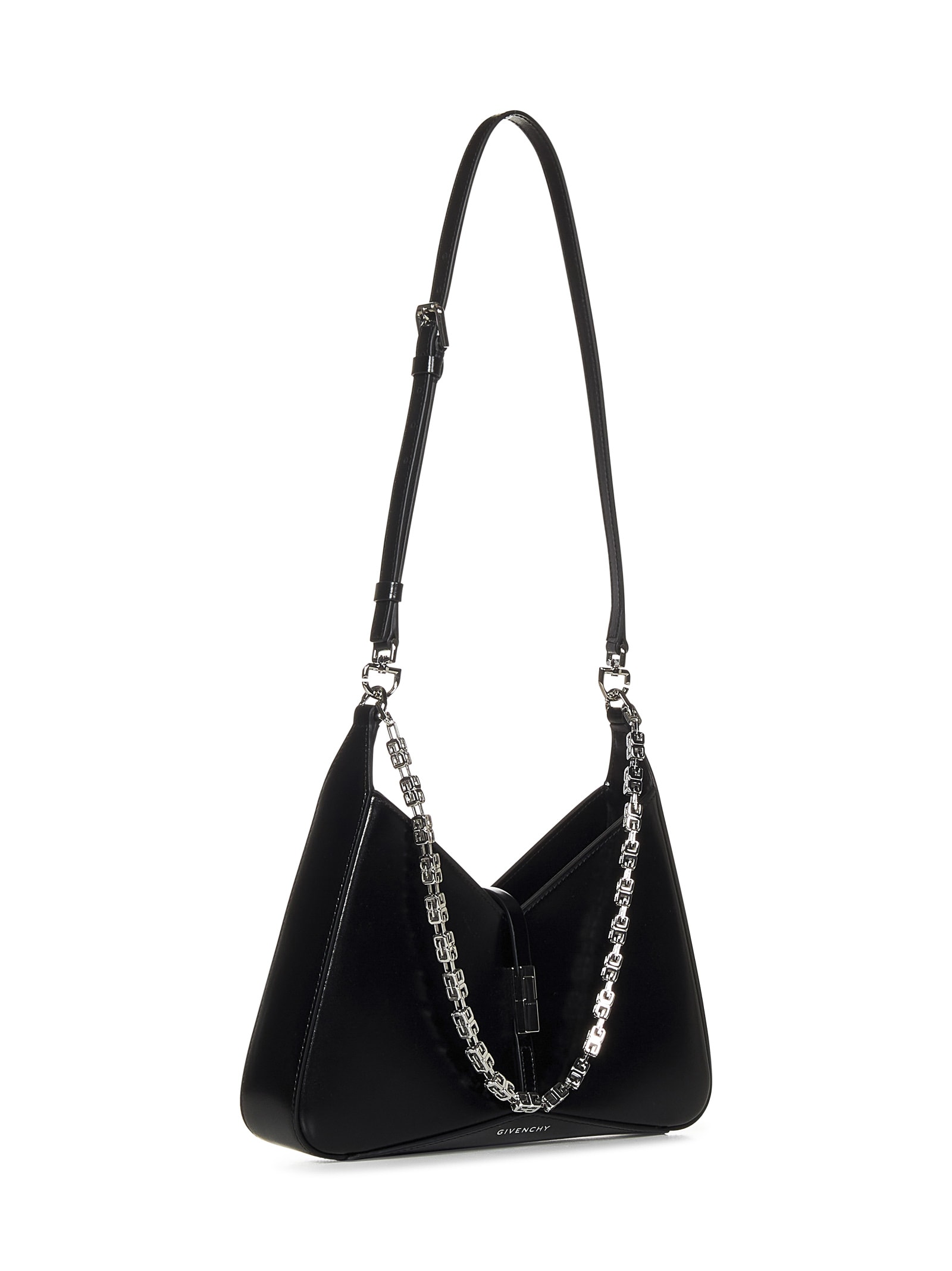 Shop Givenchy Cut Out Small Shoulder Bag In Nero