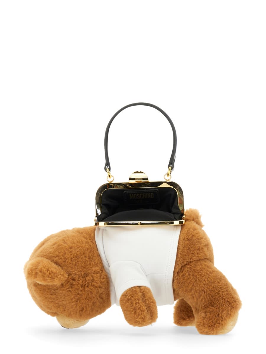 Shop Moschino Teddy Bear Bag In Multicolour