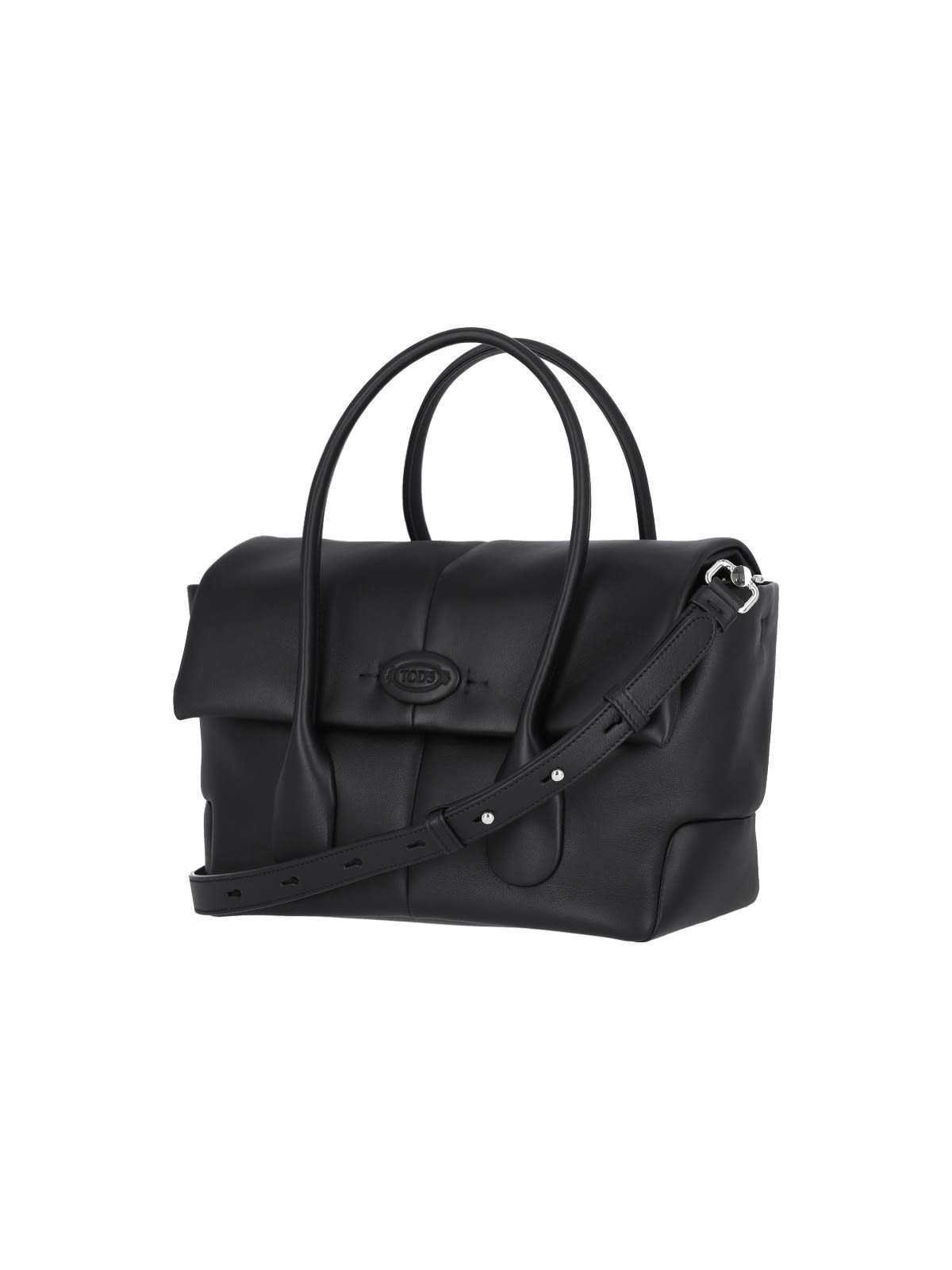 Shop Tod's Small Handbag Di Bag Reverse In Black