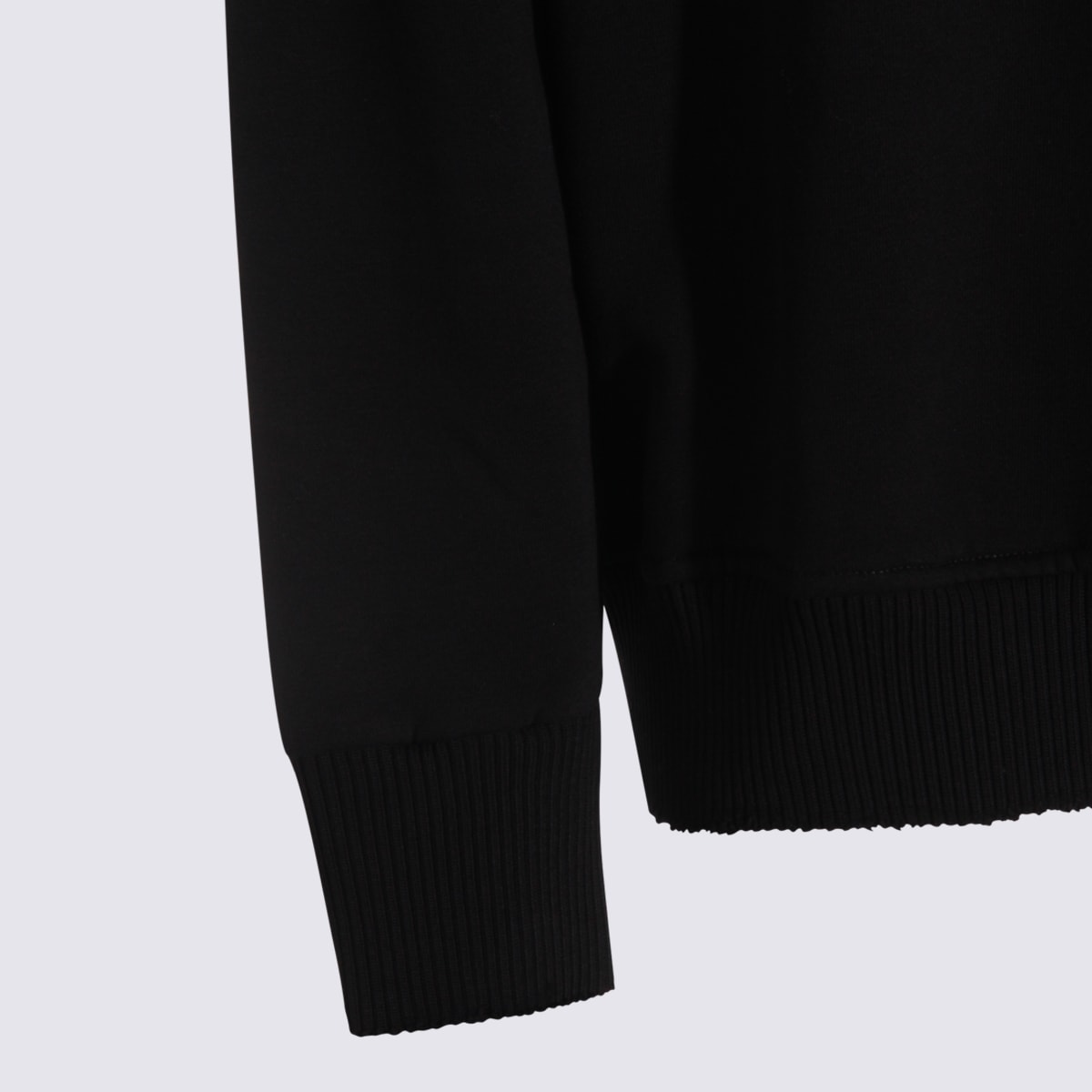 Thom Krom Black Cotton Sweatshirt In Black