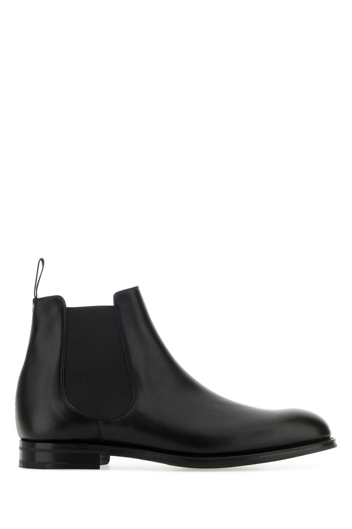 Shop Church's Black Leather Amberley Ankle Boots