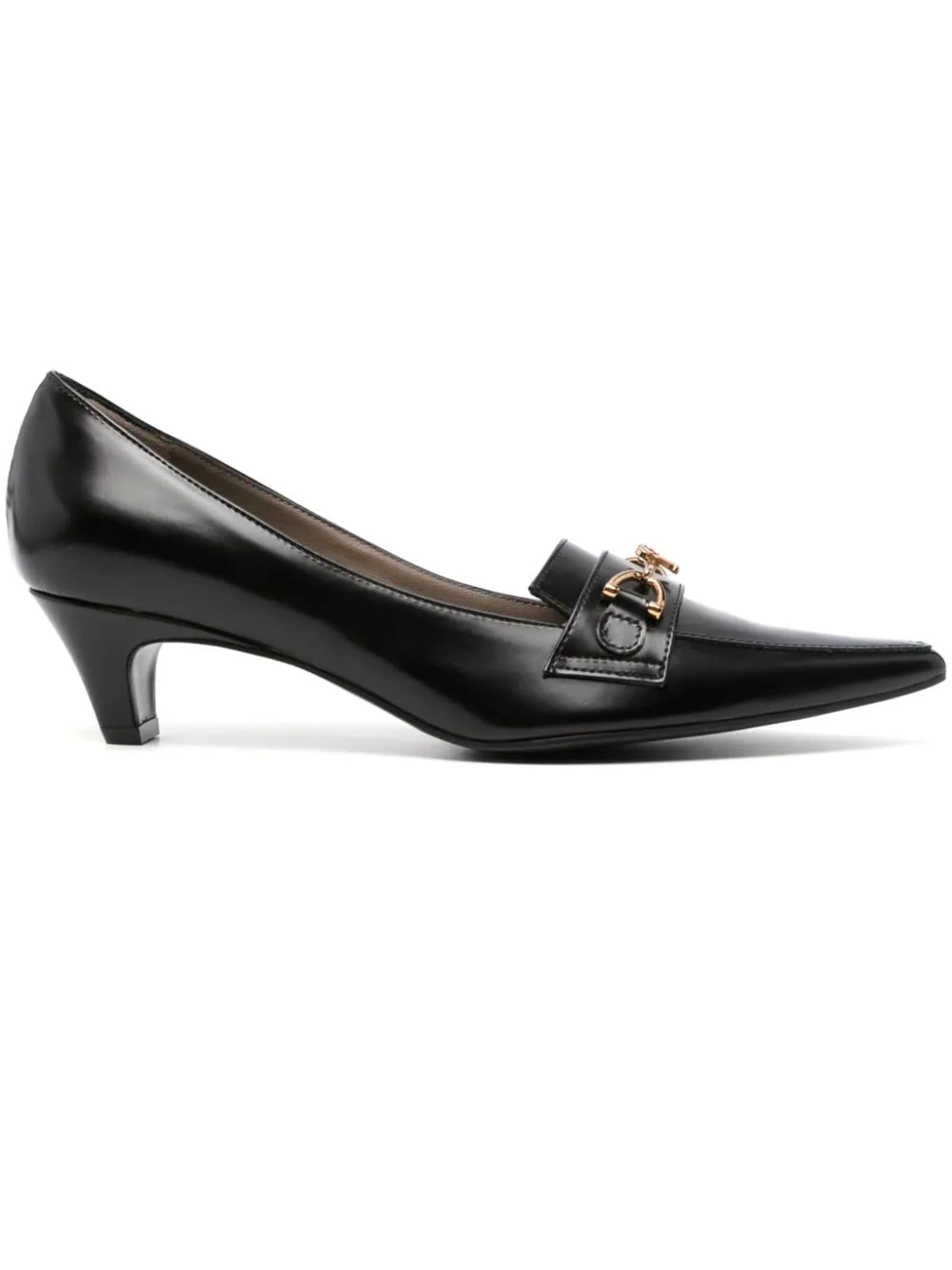 Shop Roberto Festa Black Calf Leather Lekke Pumps