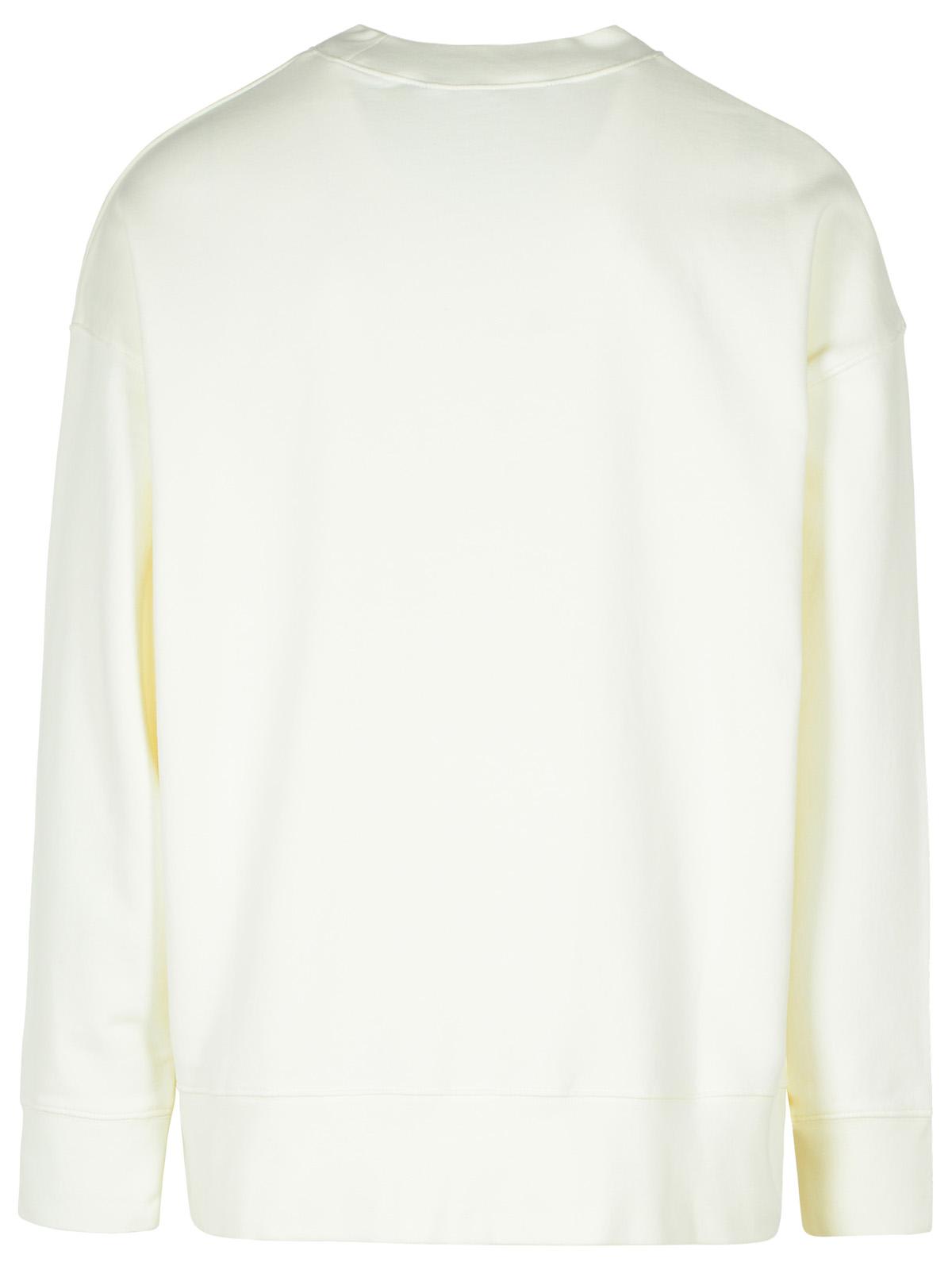 PALM ANGELS WHITE COTTON SWEATSHIRT 