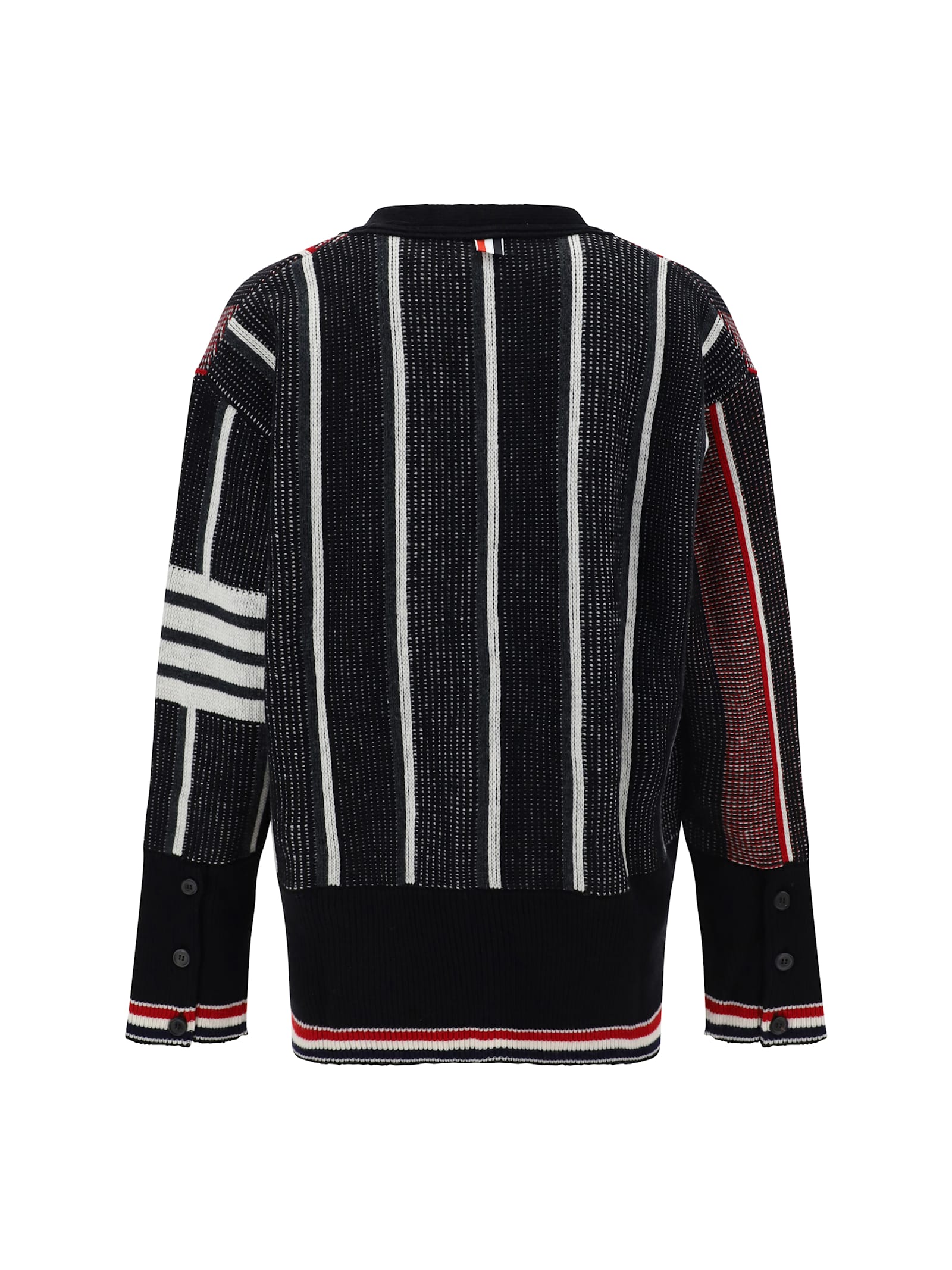 Shop Thom Browne Cardigan In 001