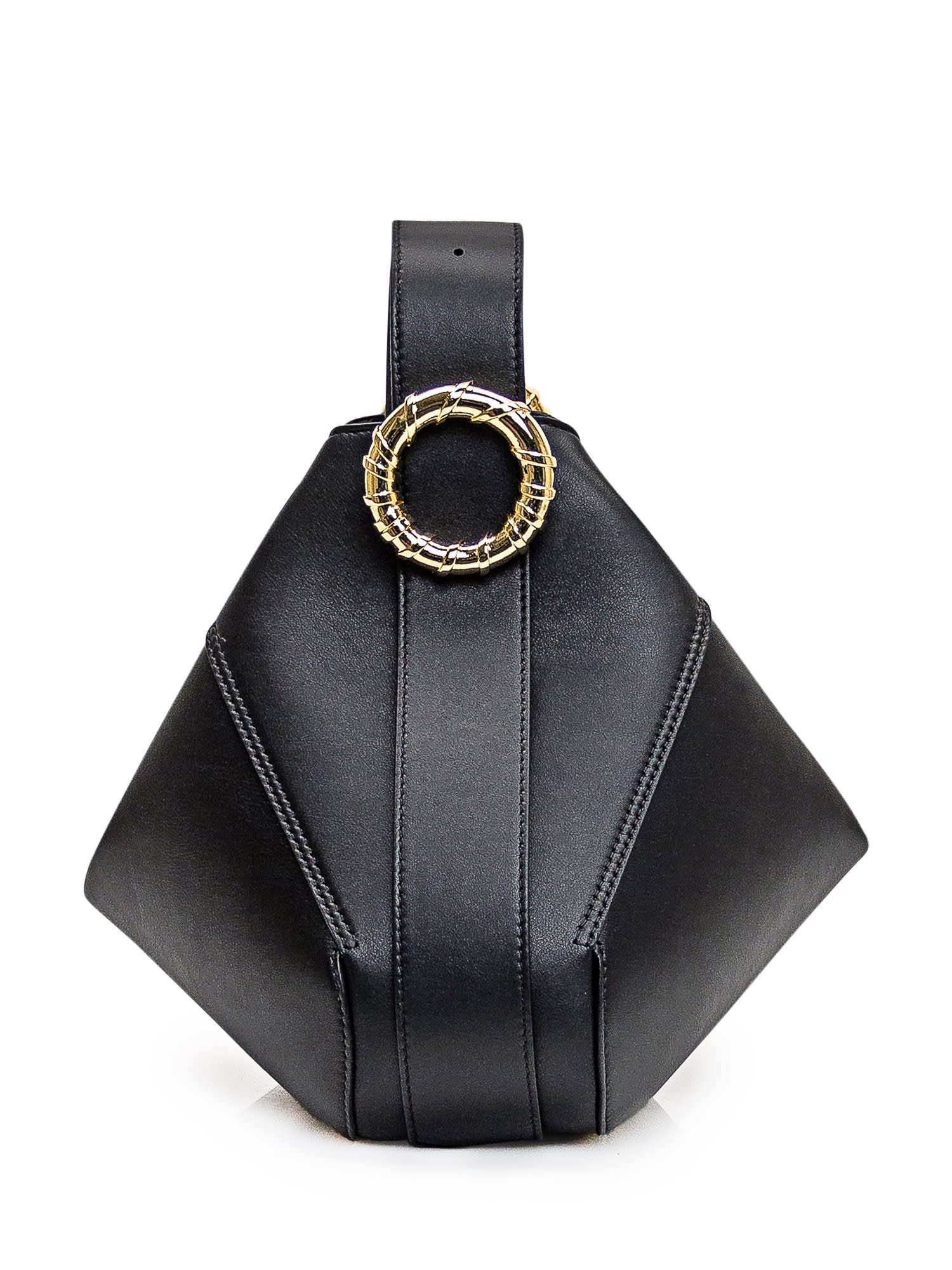 Shop Lanvin Melodie Hobo Bag In Noir