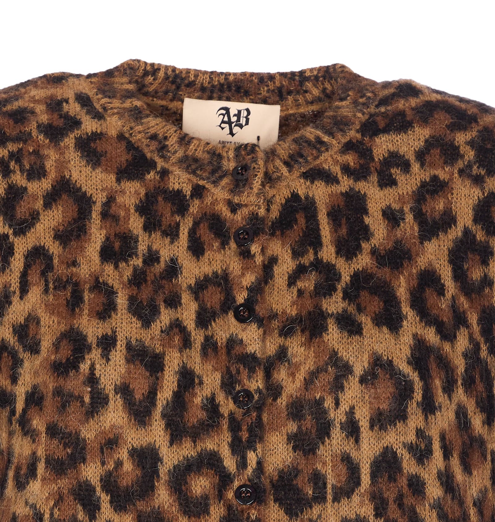Aniye By Button Long-sleeved Sweater In Black