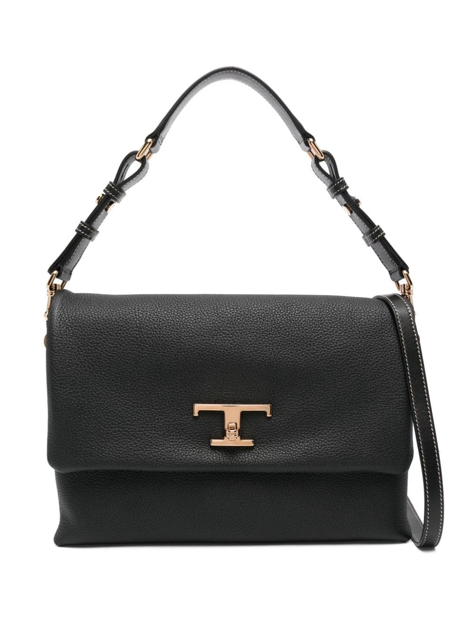 Shop Tod's Black Timeless Shoulder Bag