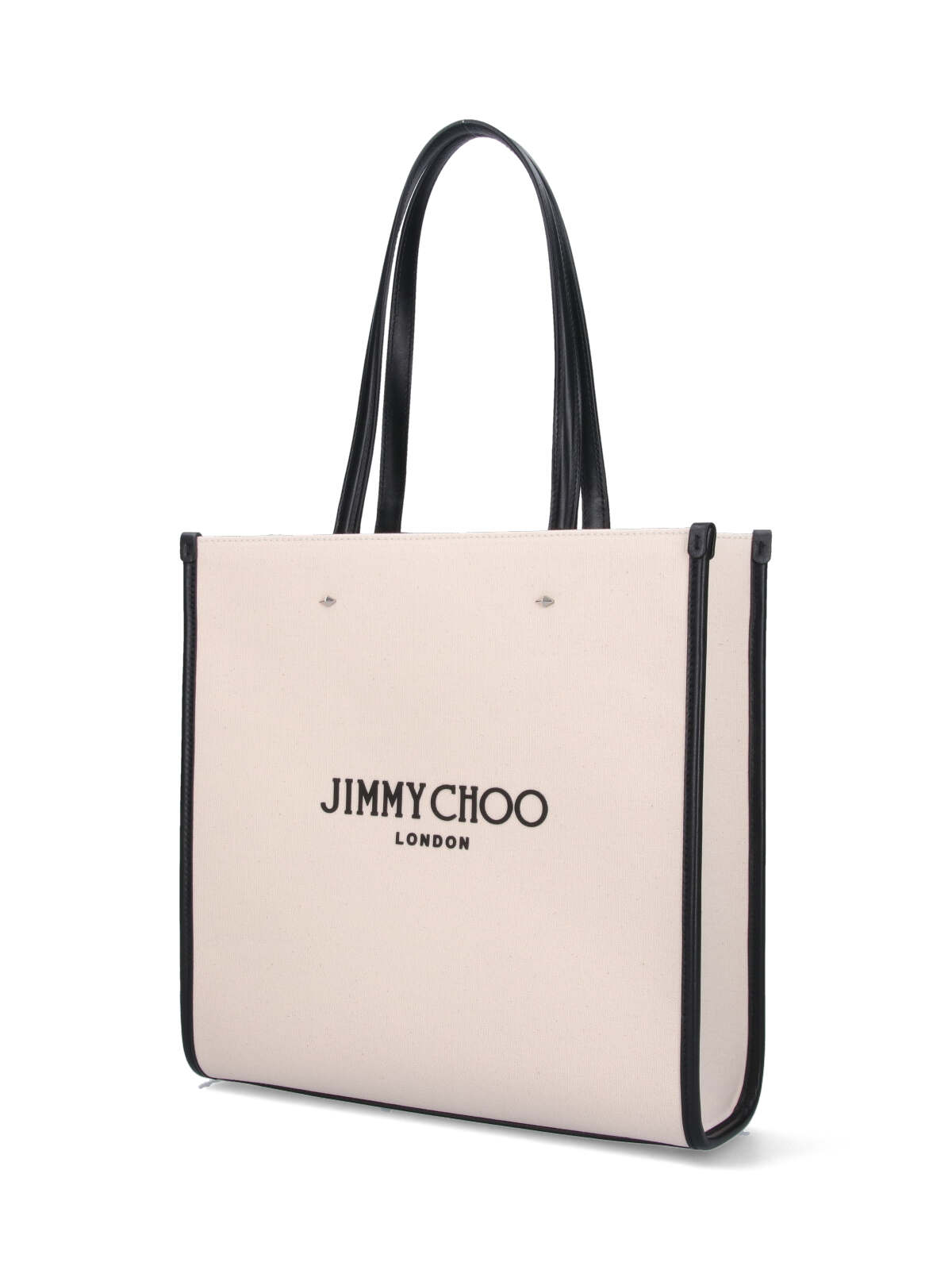 Shop Jimmy Choo N/s Medium Tote Bag In Crema