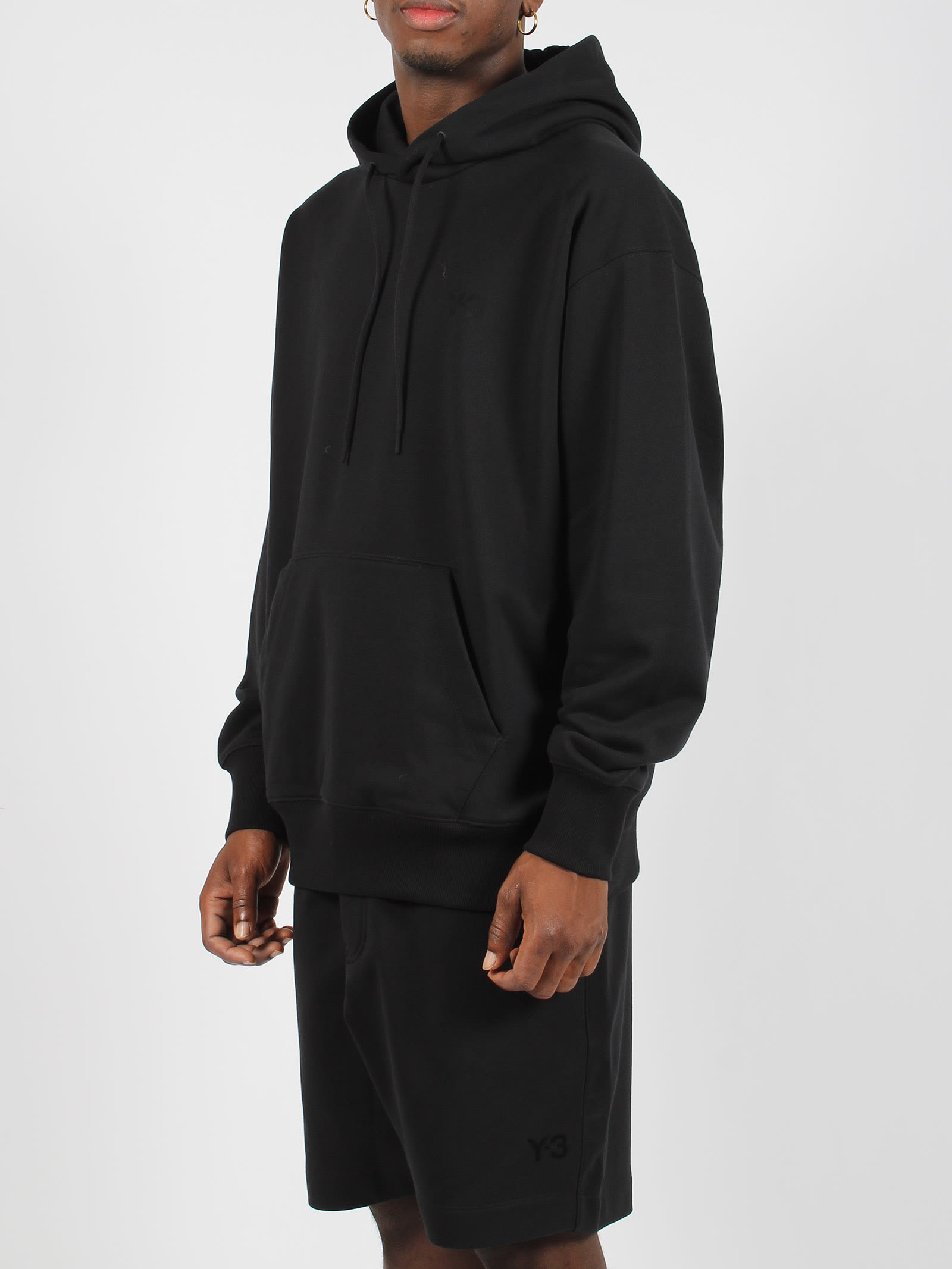 Shop Y-3 French Terry Hoodie In Black