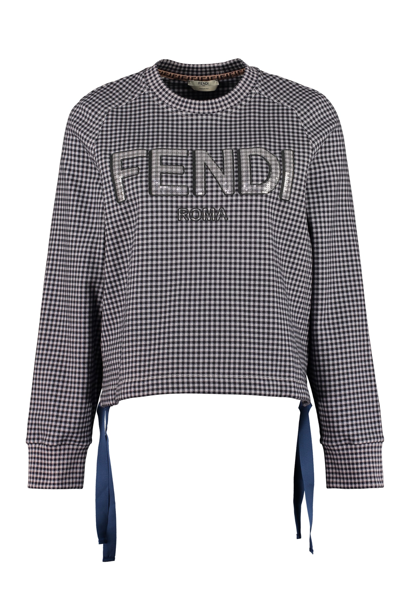 Fendi Cropped Cotton Sweatshirt