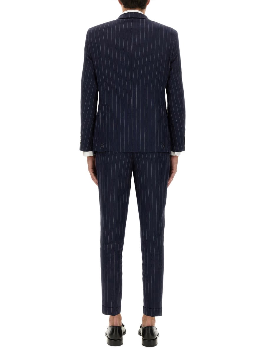 Hugo Boss Boss Chessed Dress In Blue