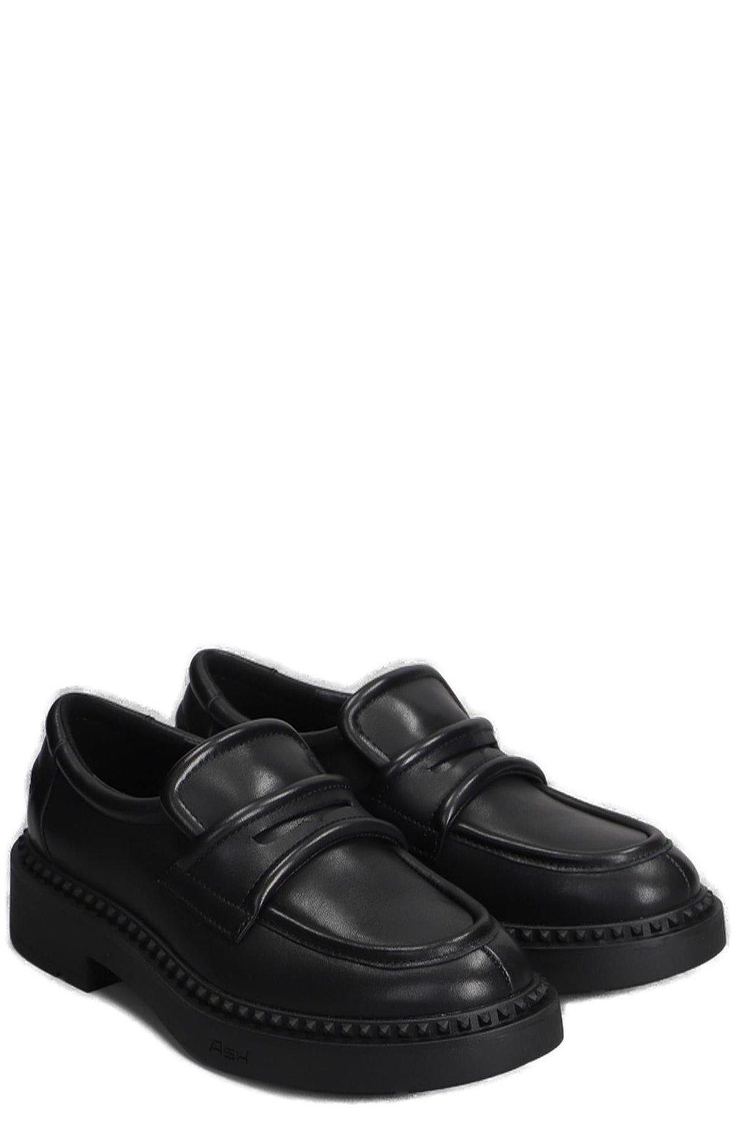 Shop Ash Miracle Slip-on Loafers In Black