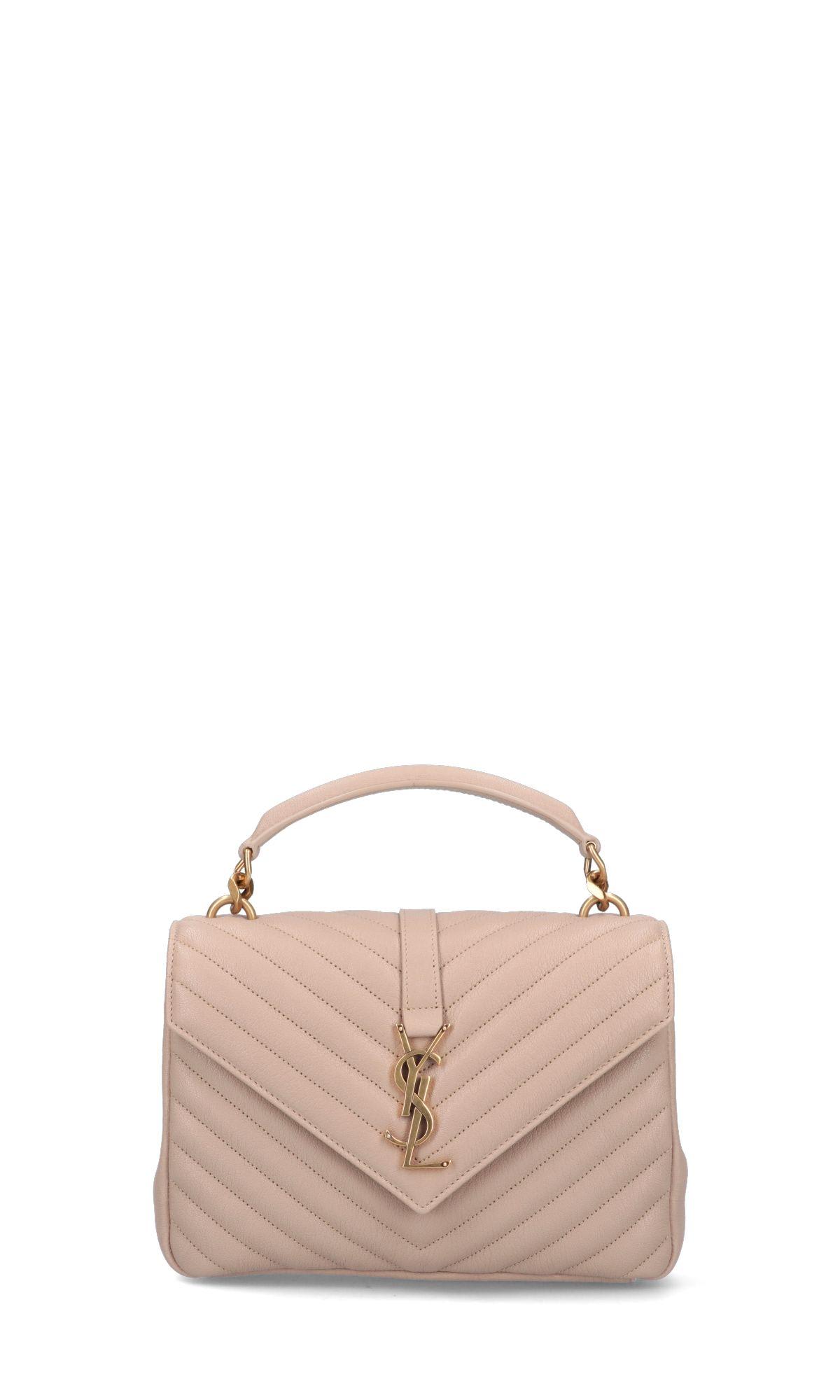 Saint Laurent Coll Medium Bag In Sand