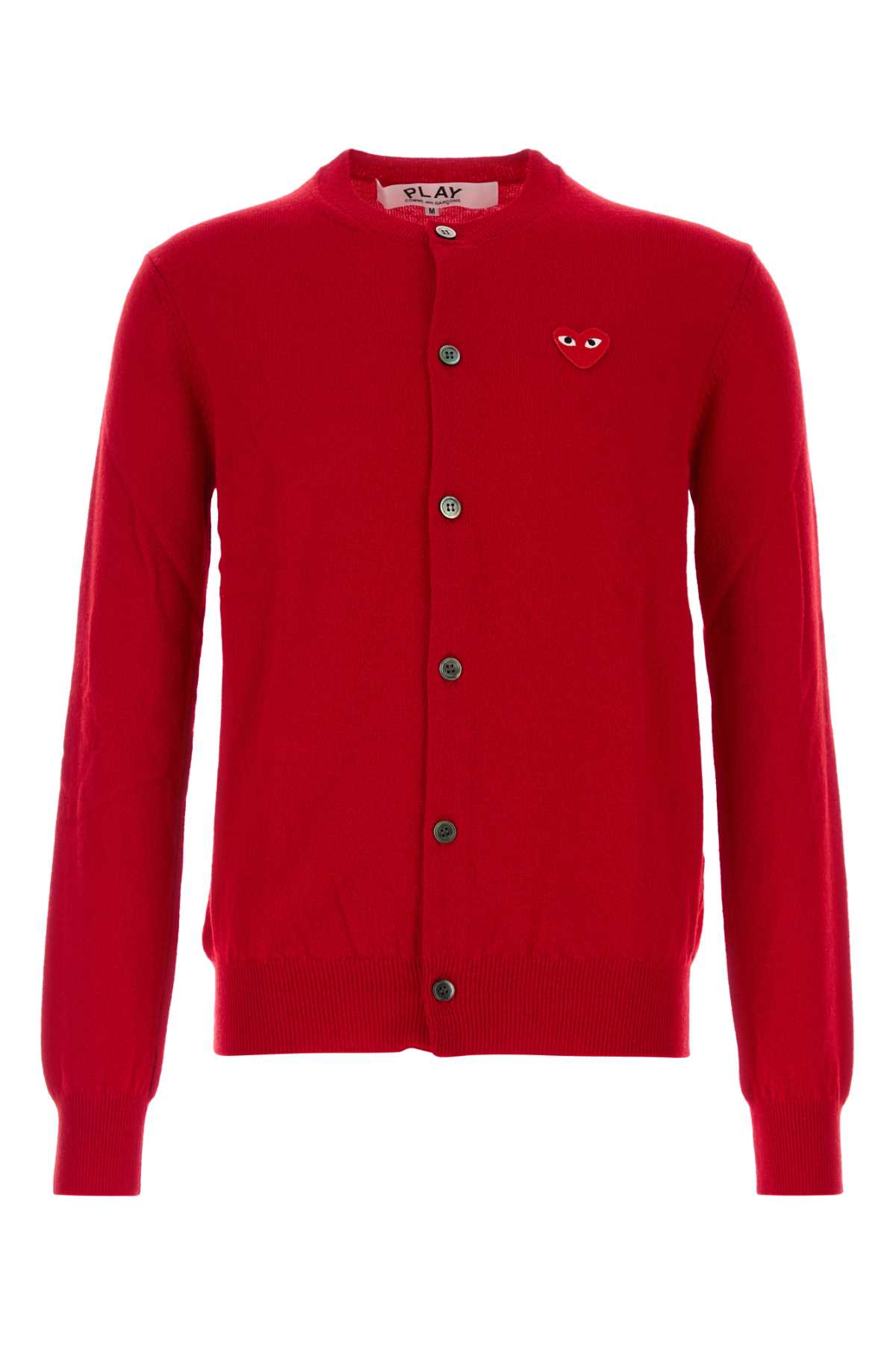 Comme des Garçons Play Red Wool Cardigan