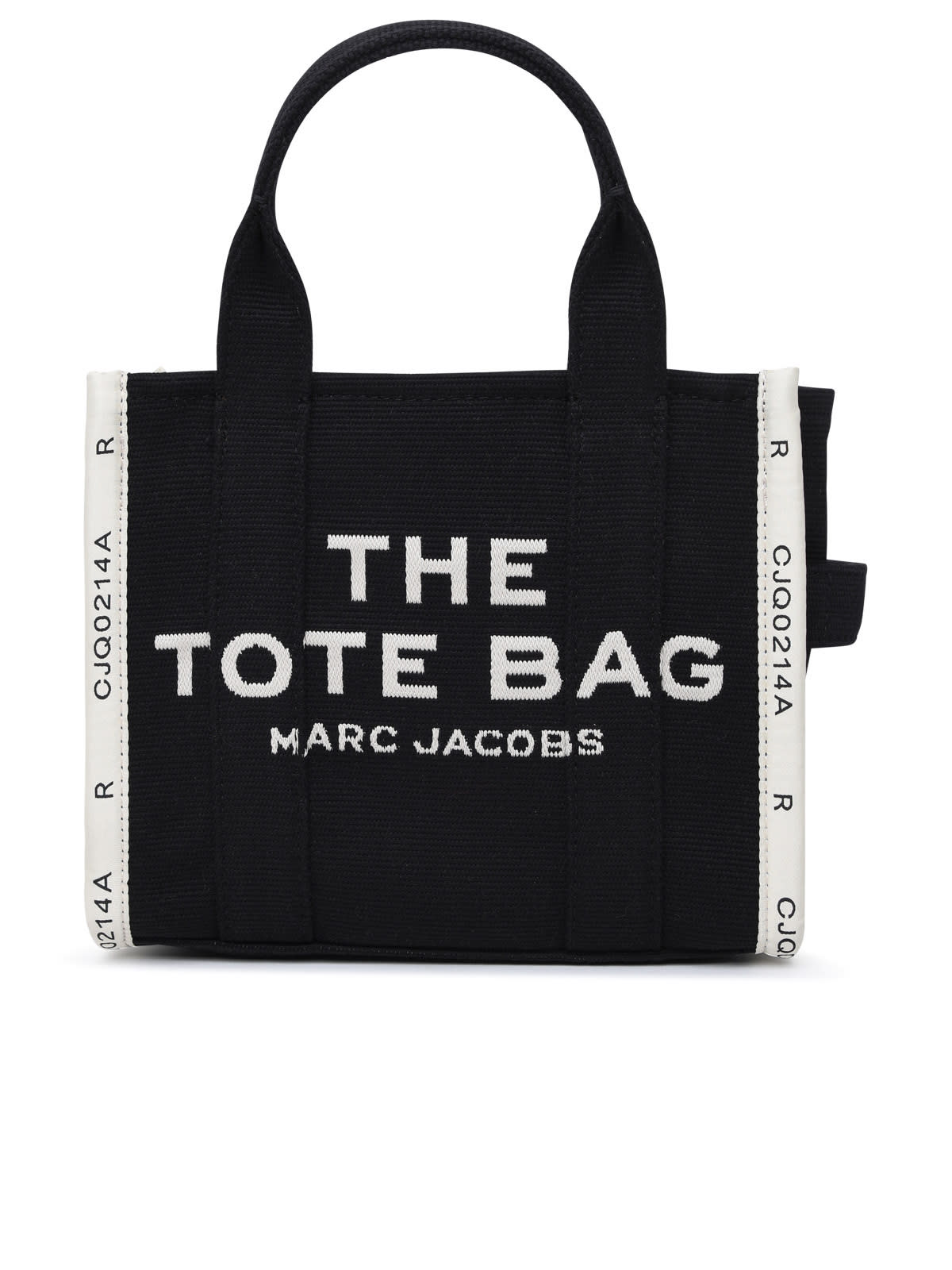 Marc Jacobs Mini Cotton Jacquard Bag In Black