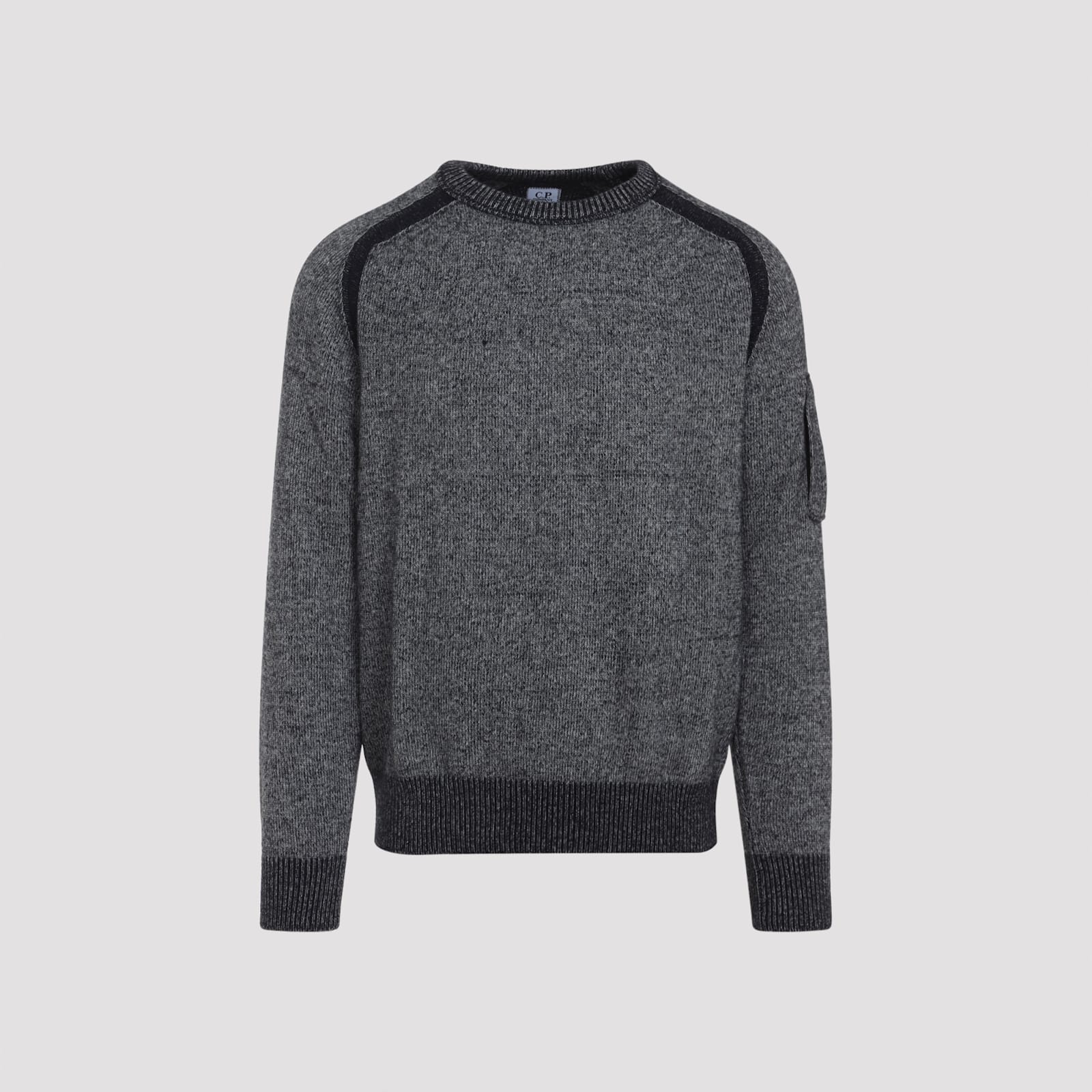 C.p. Company C.p.company Anthracite Melange Grey Pullover In Gray