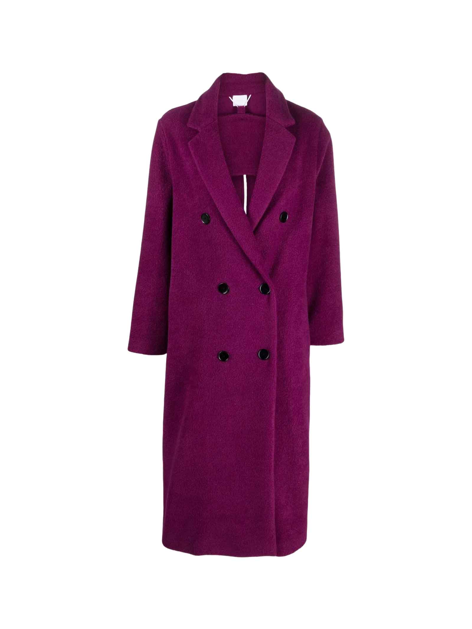 Merci Purple Coat Woman