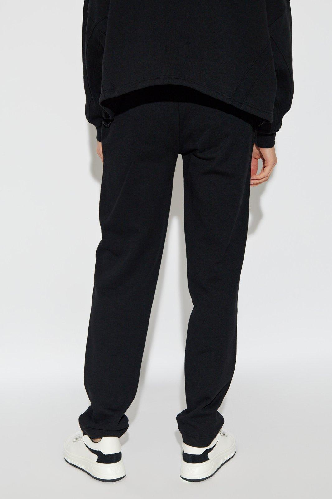 Shop Emporio Armani Sweatpants With Logo In Nero