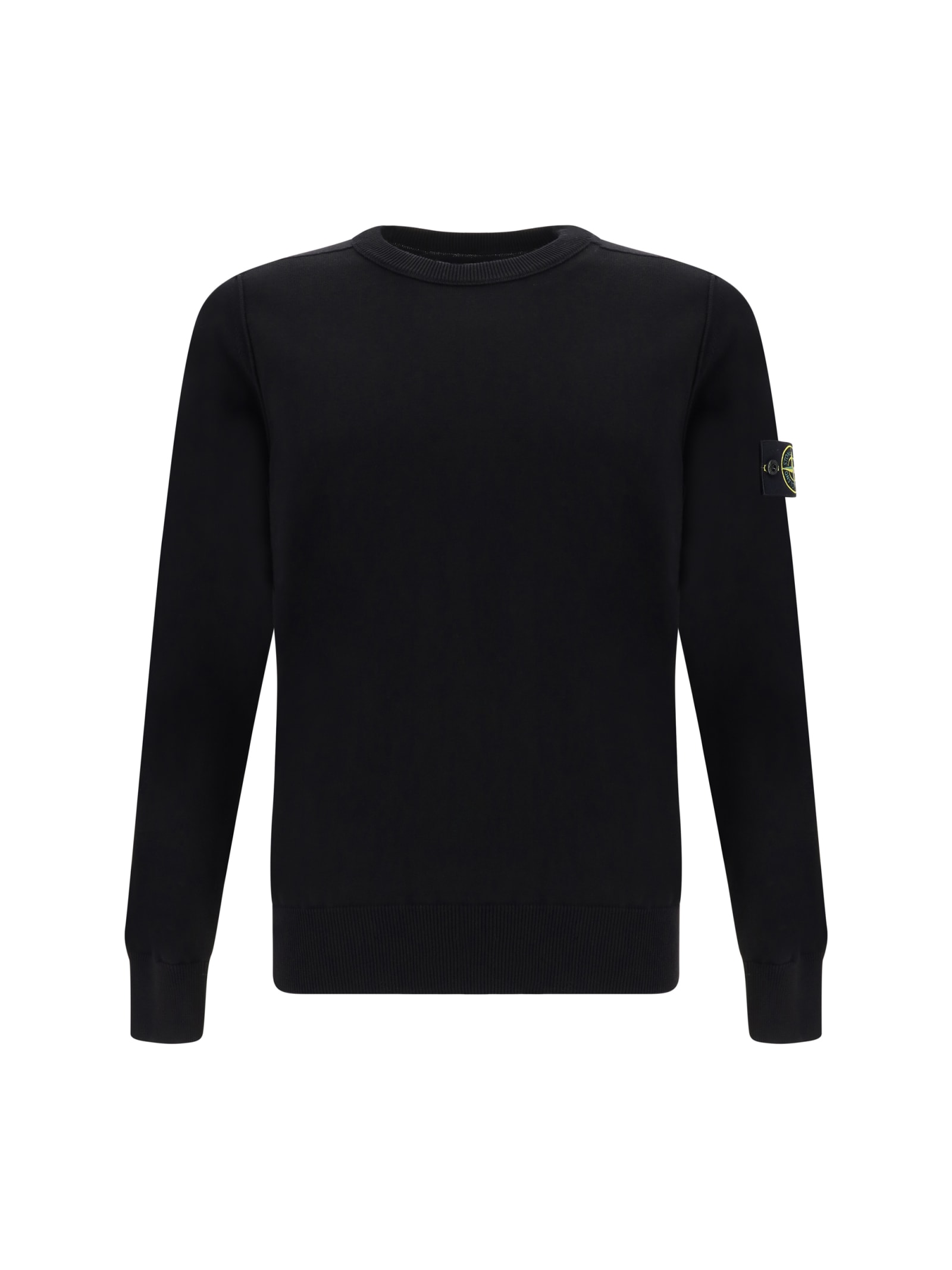 Shop Stone Island Sweater In Black