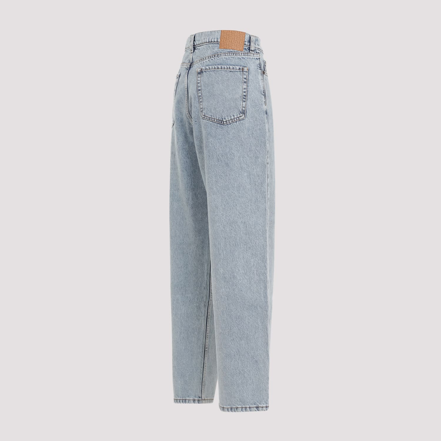 Shop Magda Butrym Denim Jeans In Blue