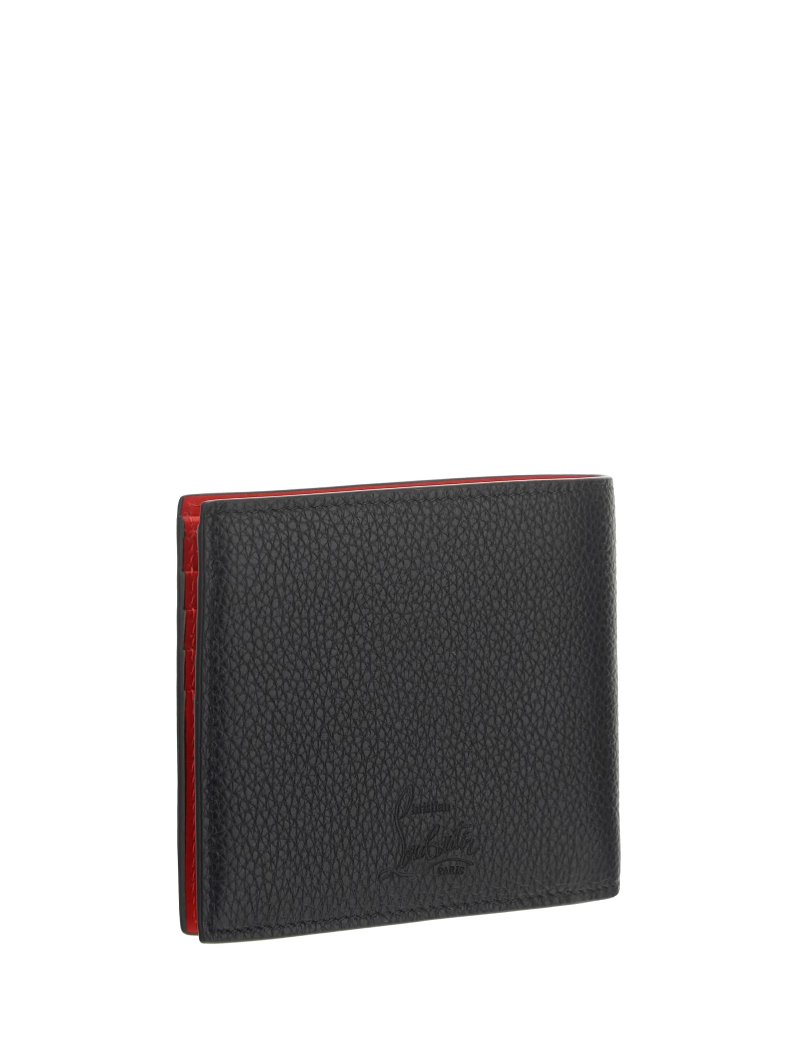 Shop Christian Louboutin Coolcard Wallet In Black/gun Metal