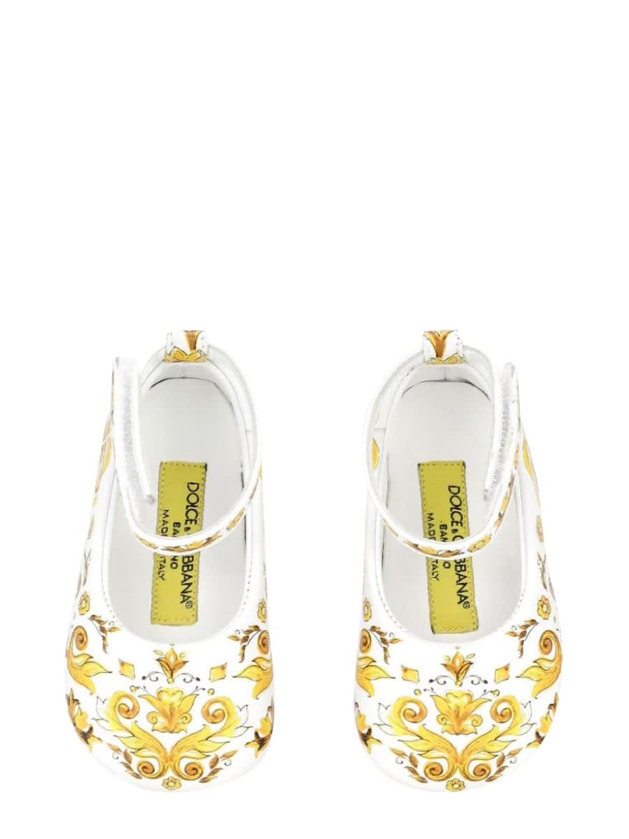 Shop Dolce & Gabbana Ball. With Tassel Strap Stam Azulejos Yellow