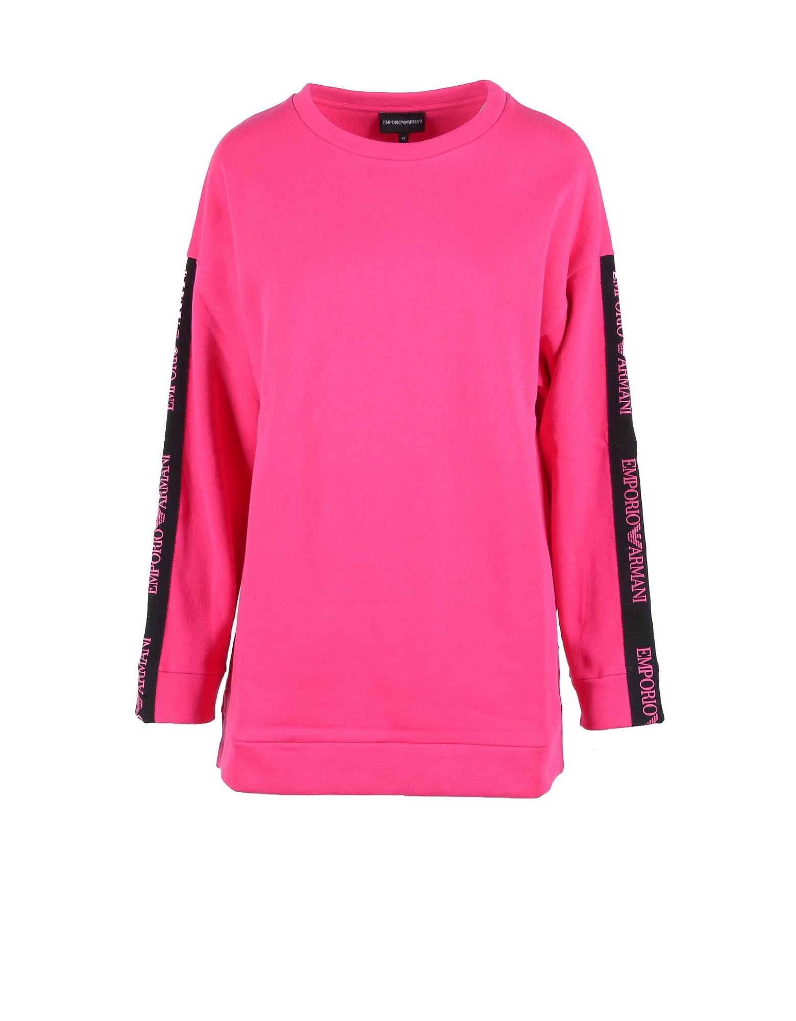 Emporio Armani Womens Fuchsia Sweatshirt