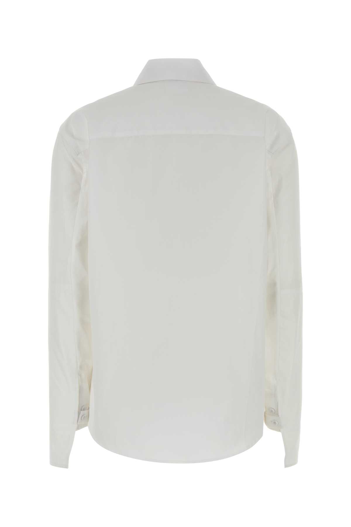 Courrèges Courreges White Poplin Shirt In White