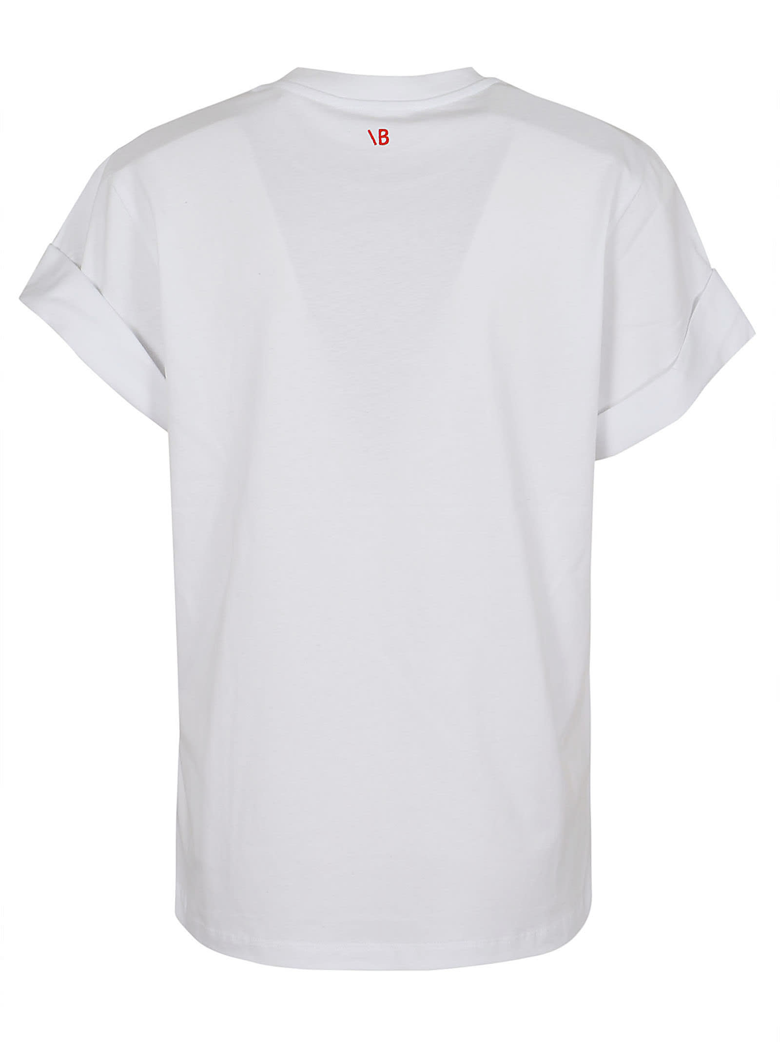 Shop Victoria Beckham Slogan Does Anyone Actually Wear Slogan T-shirts? In White
