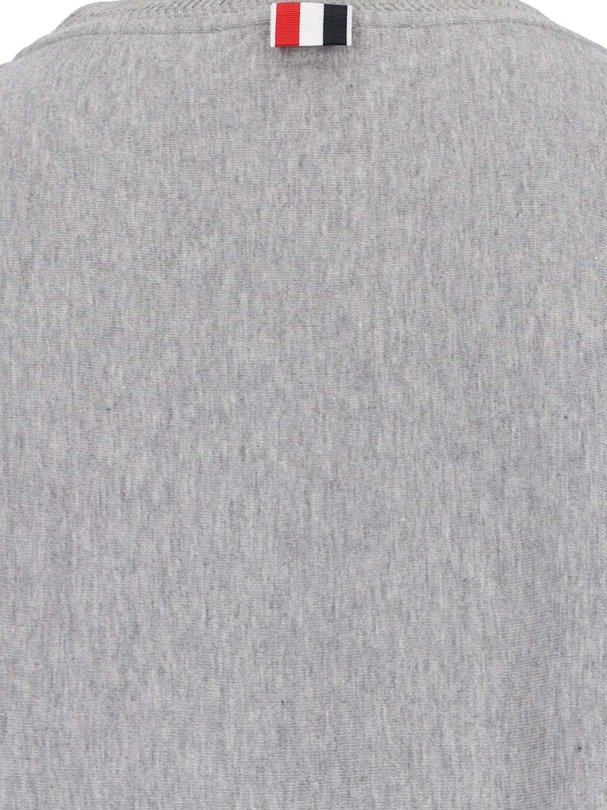 Thom Browne Logo T-shirt - Grey