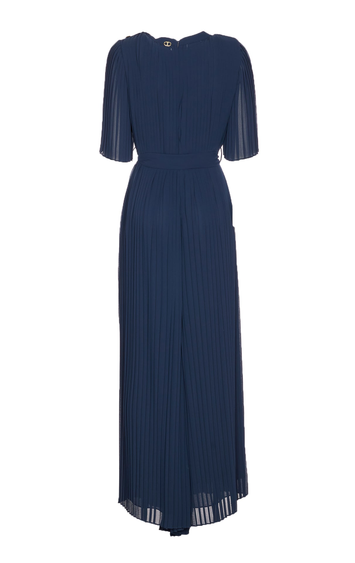 Shop Twinset Pleated Suit In Blue