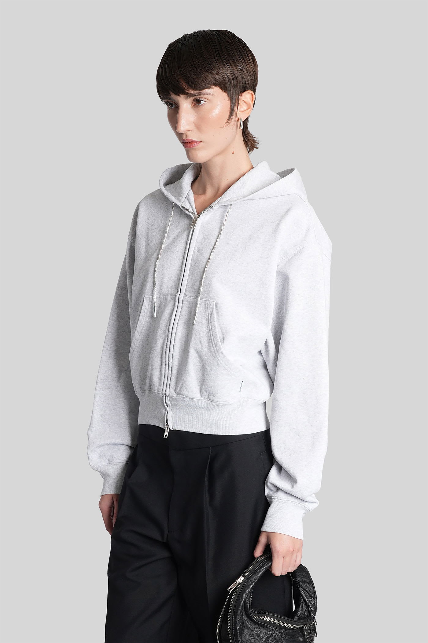 Alexander Wang Sweatshirt In Grey Cotton In Gray