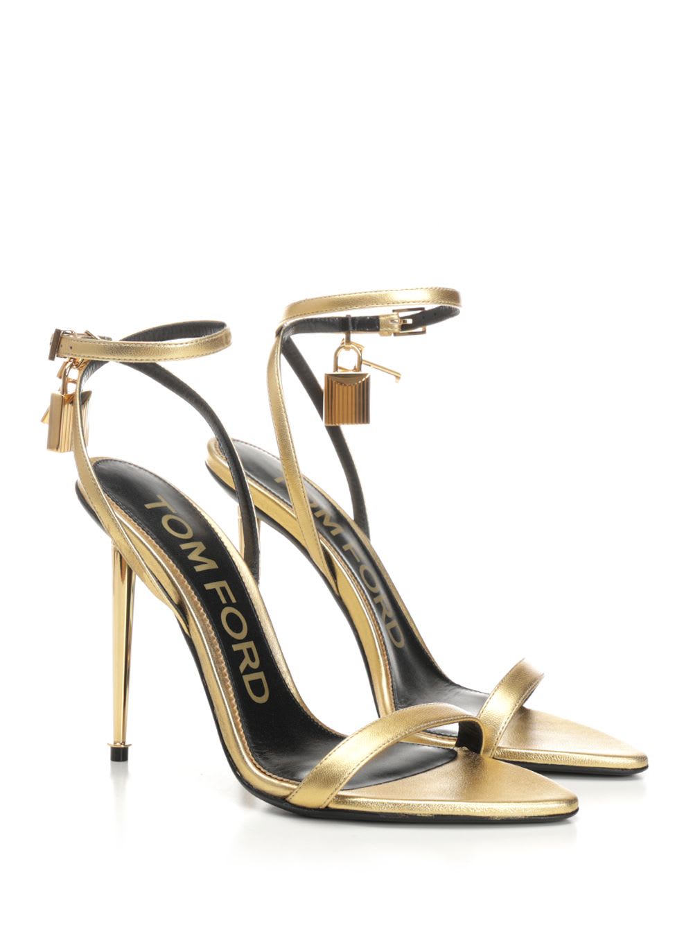 TOM FORD GOLD POINTED SANDAL