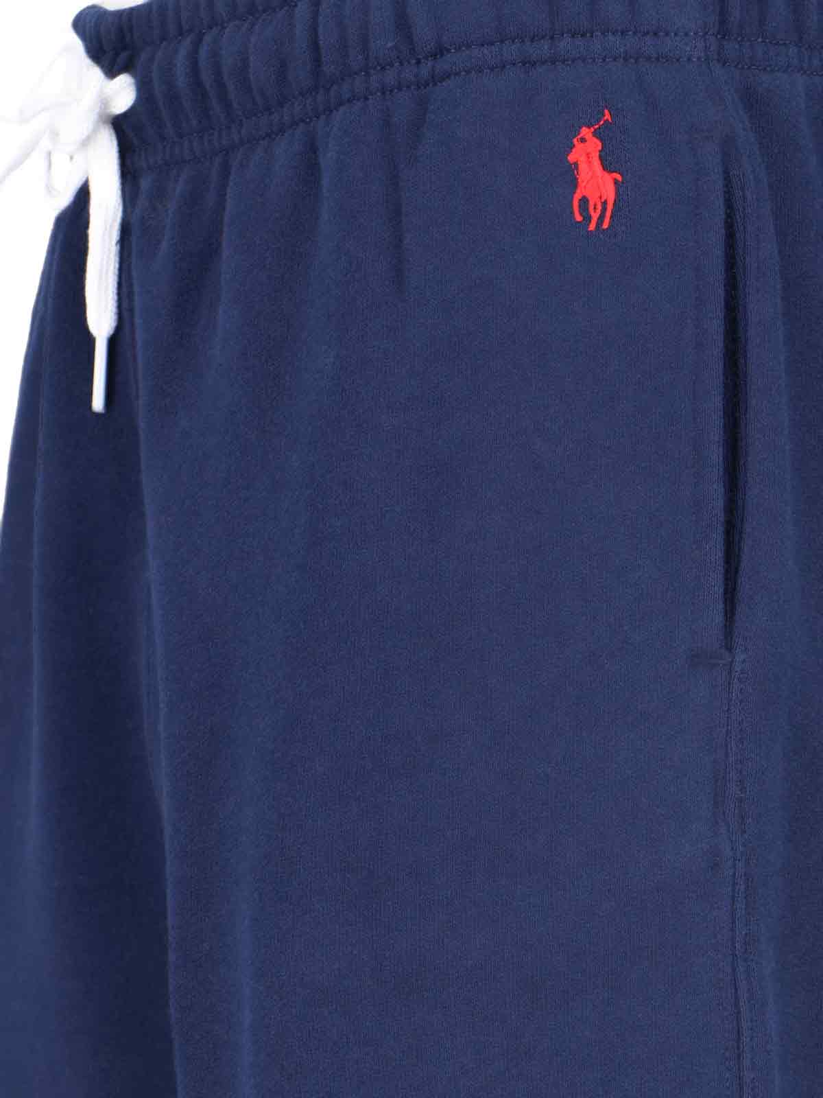 Ralph Lauren Logo Track Pants In Blue