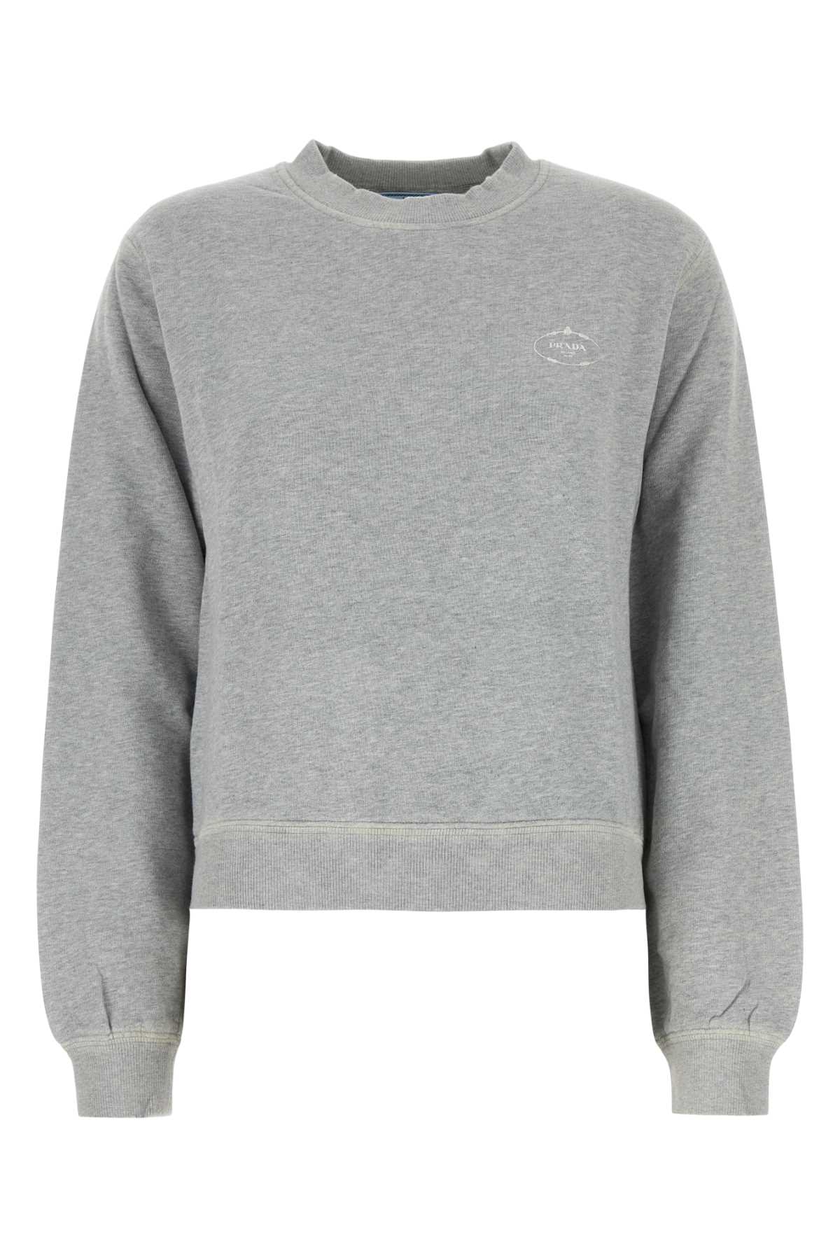 Prada Crew Neck Long Sleeve Sweatshirt In Animal Print