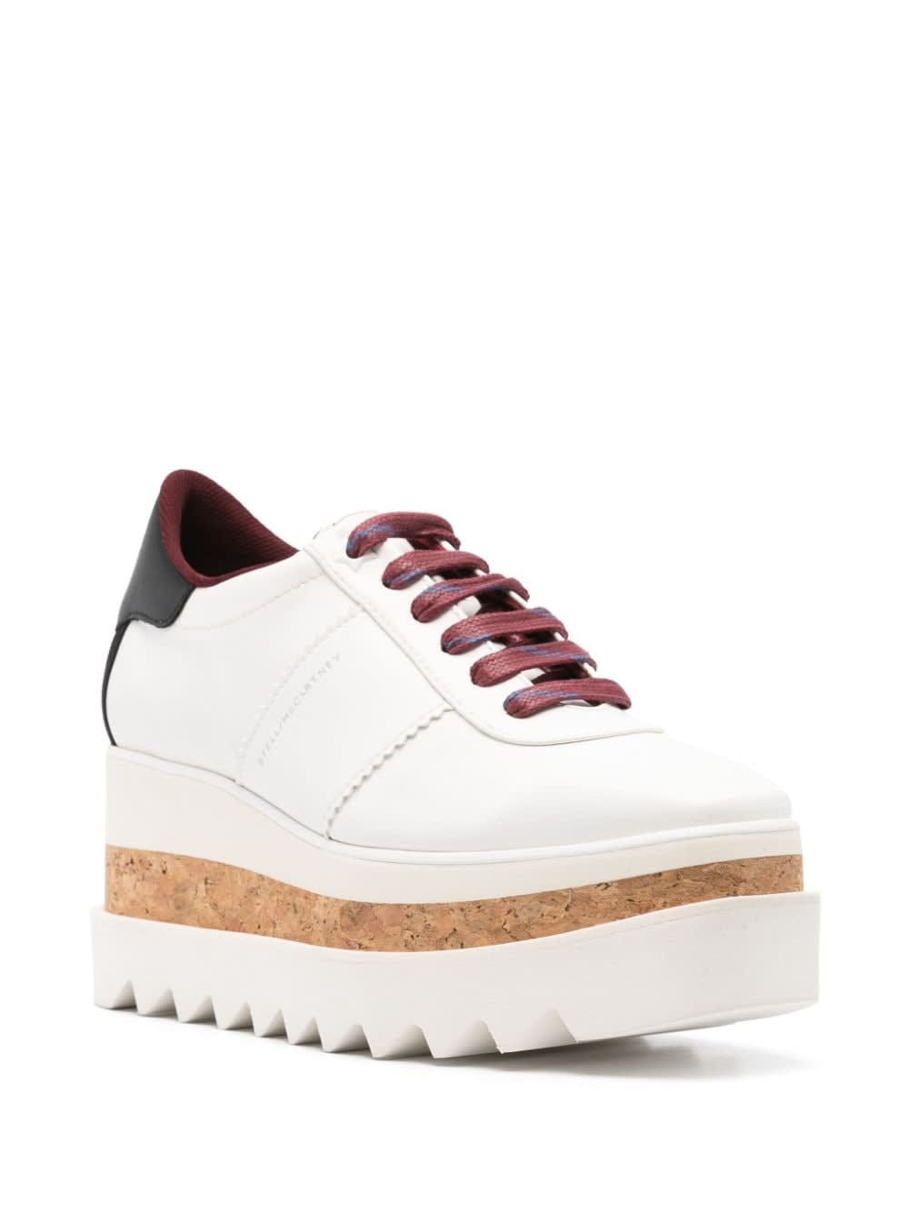 Stella Mccartney Stella Mc Cartney Sneak Elyse Wedge Sneakers In White