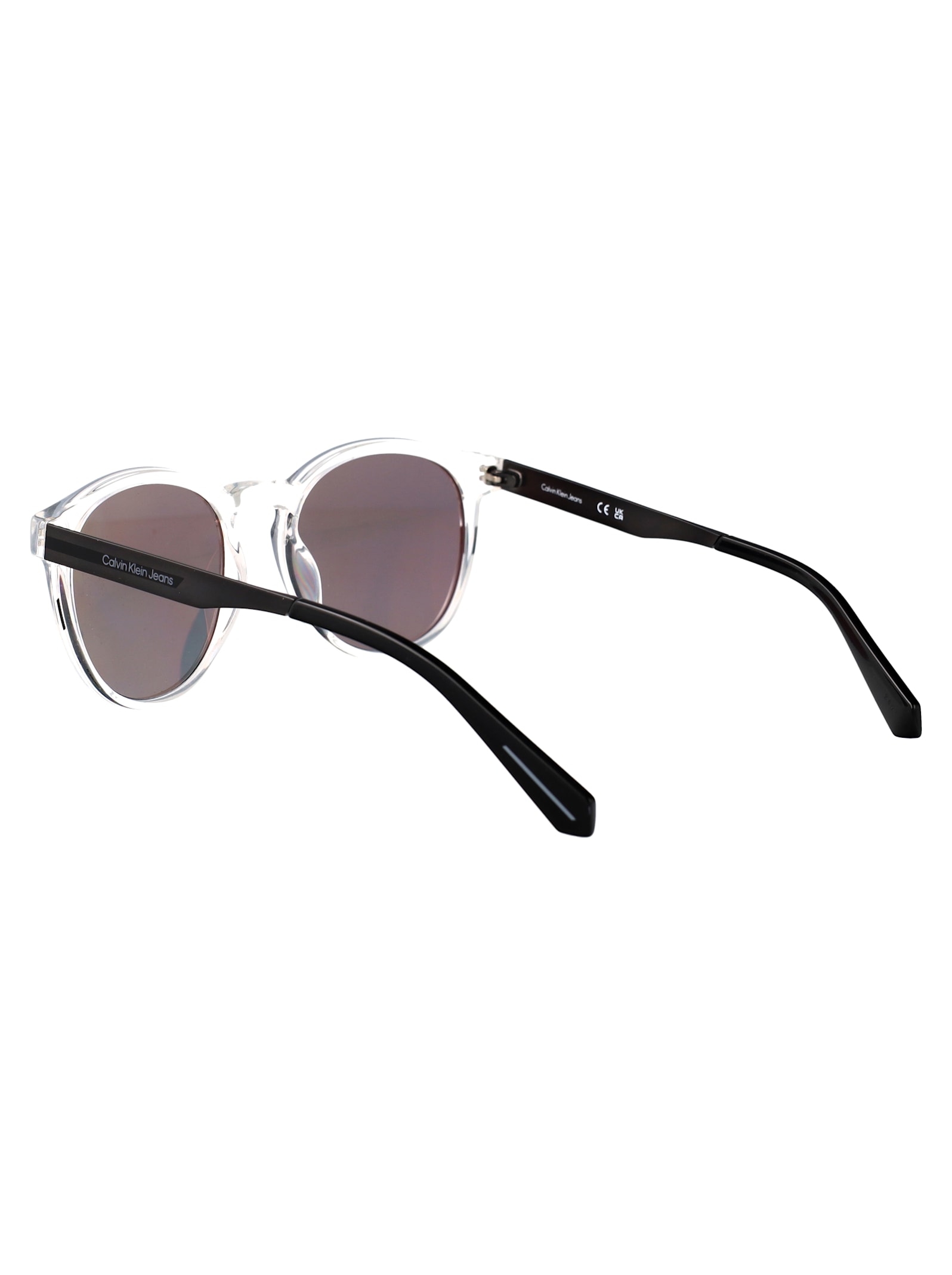 Calvin Klein Jeans Est.1978 Calvin Klein Jeans Crystal Clear Acetate Sunglasses In Blue