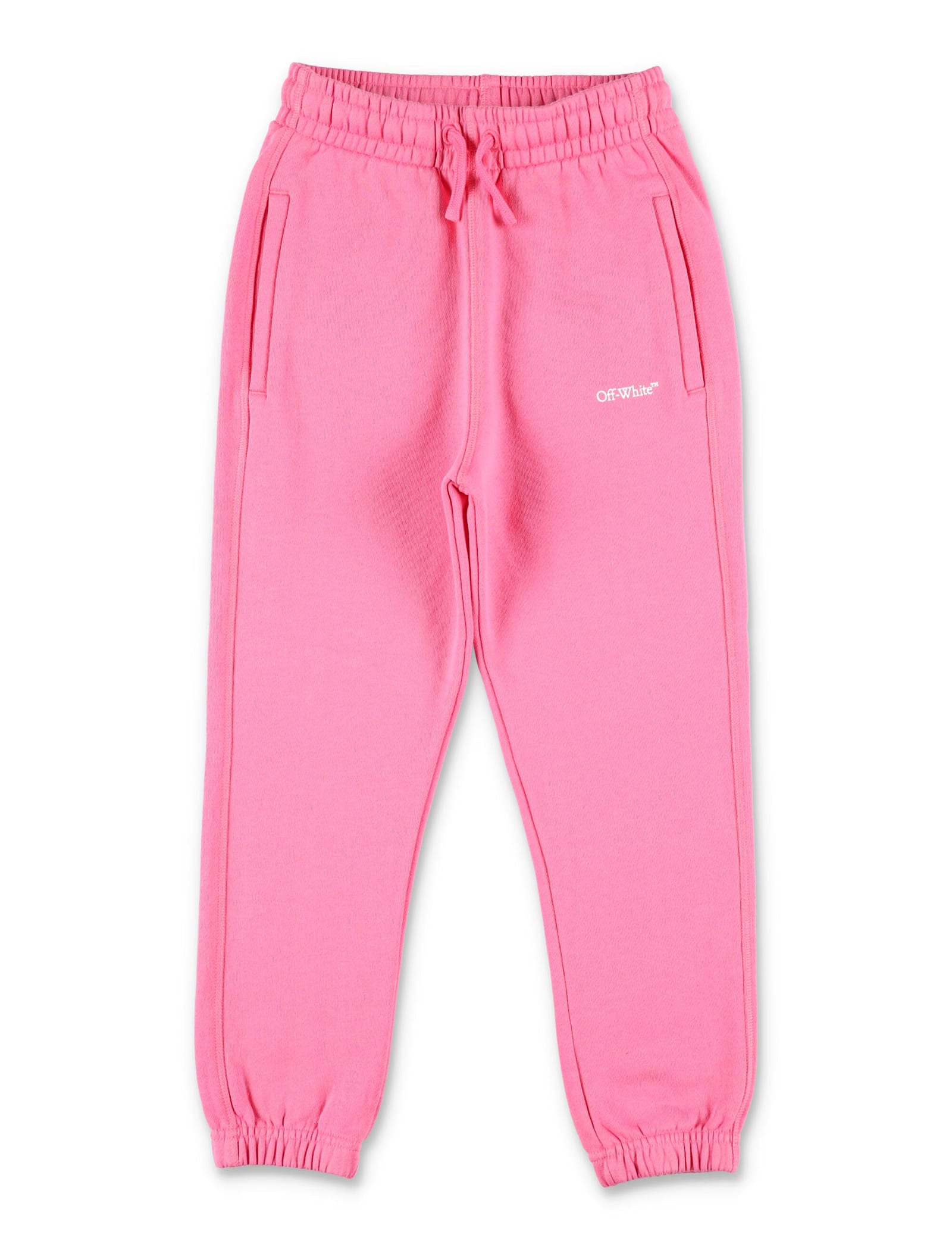 Off-white Kids Logo Jogging Pants In Pink In Pink