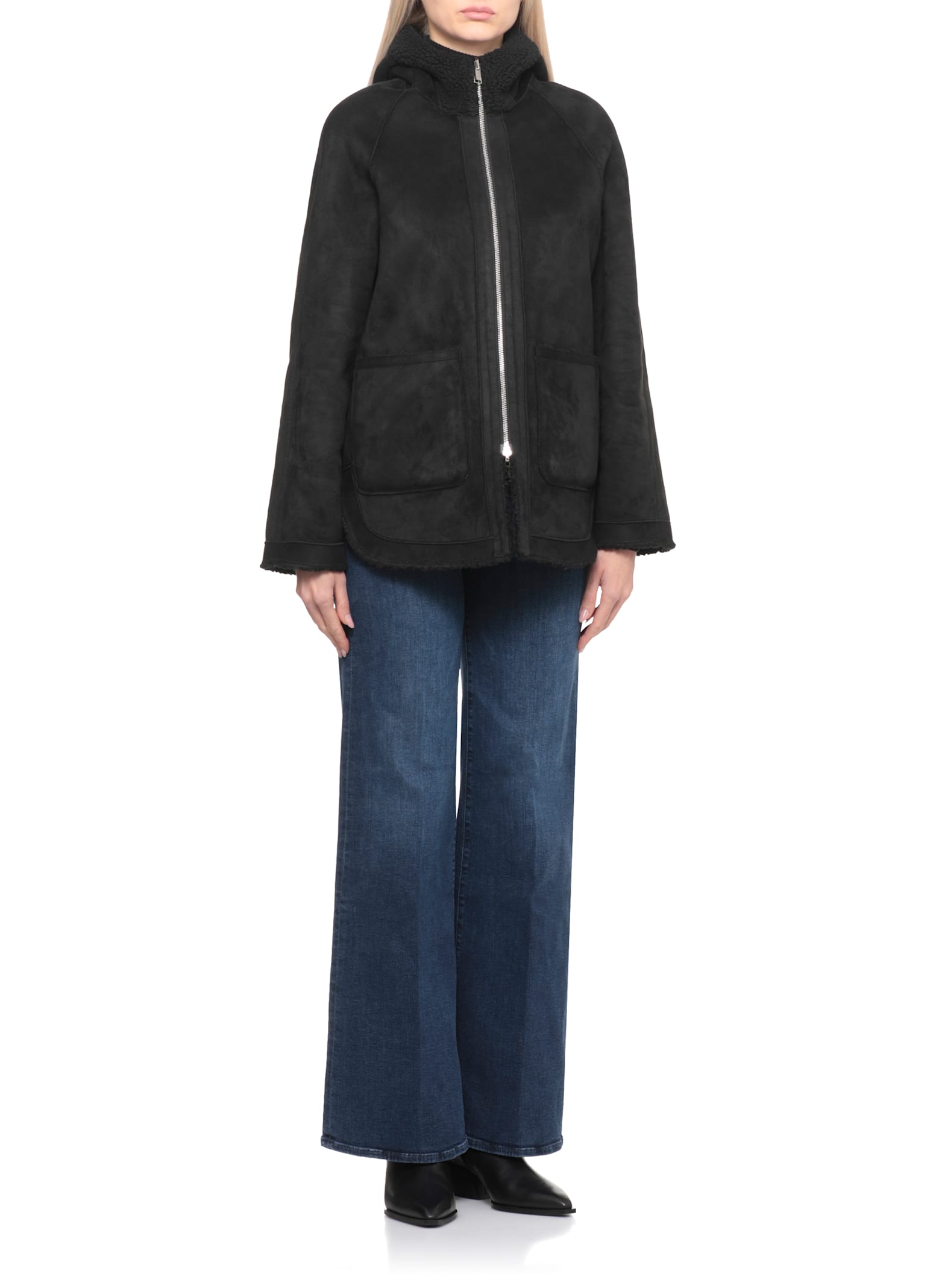 Betta Corradi Reversible Coat In Black