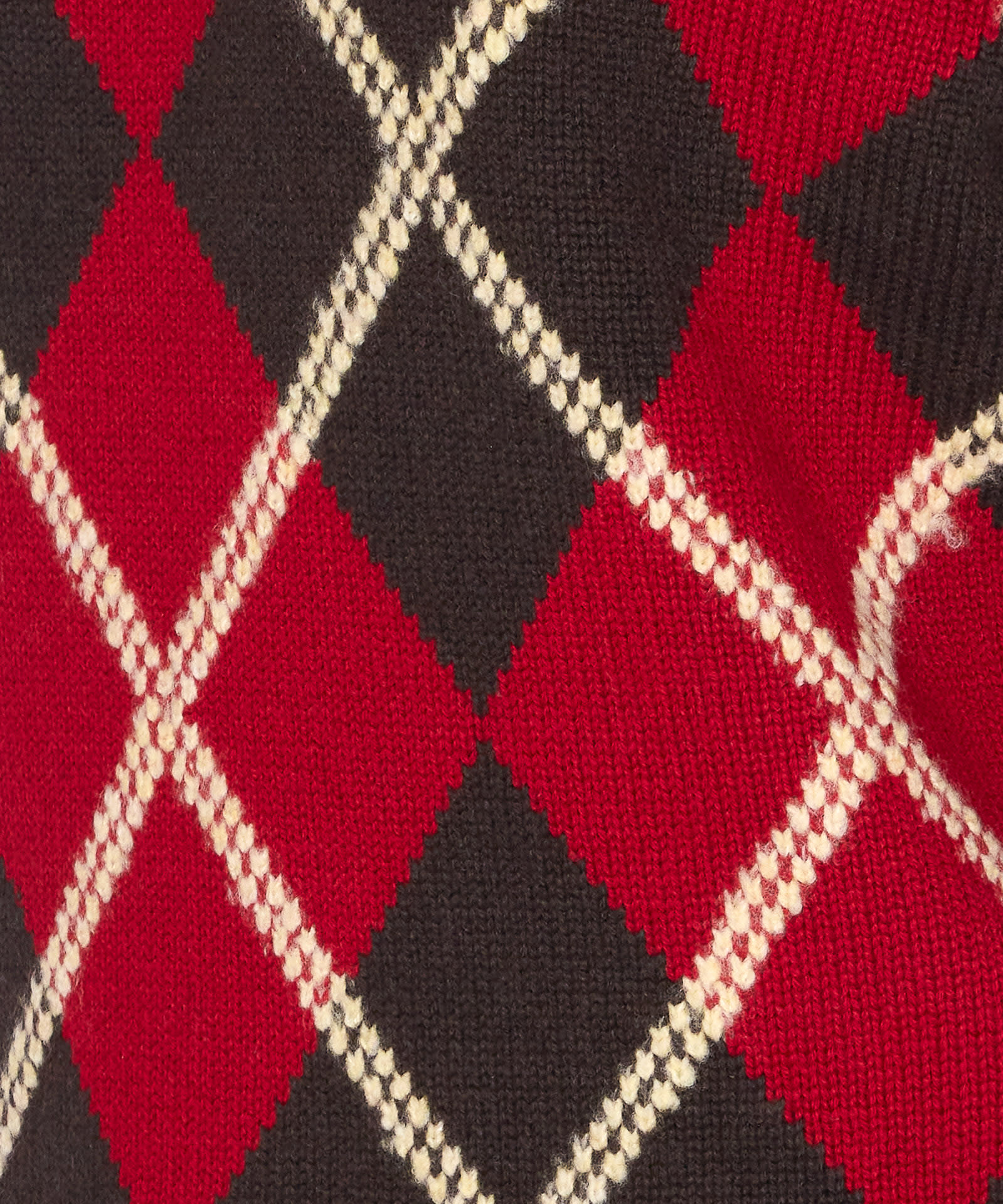 Guest In Residence Women Collegiate Argyle Polo In Red